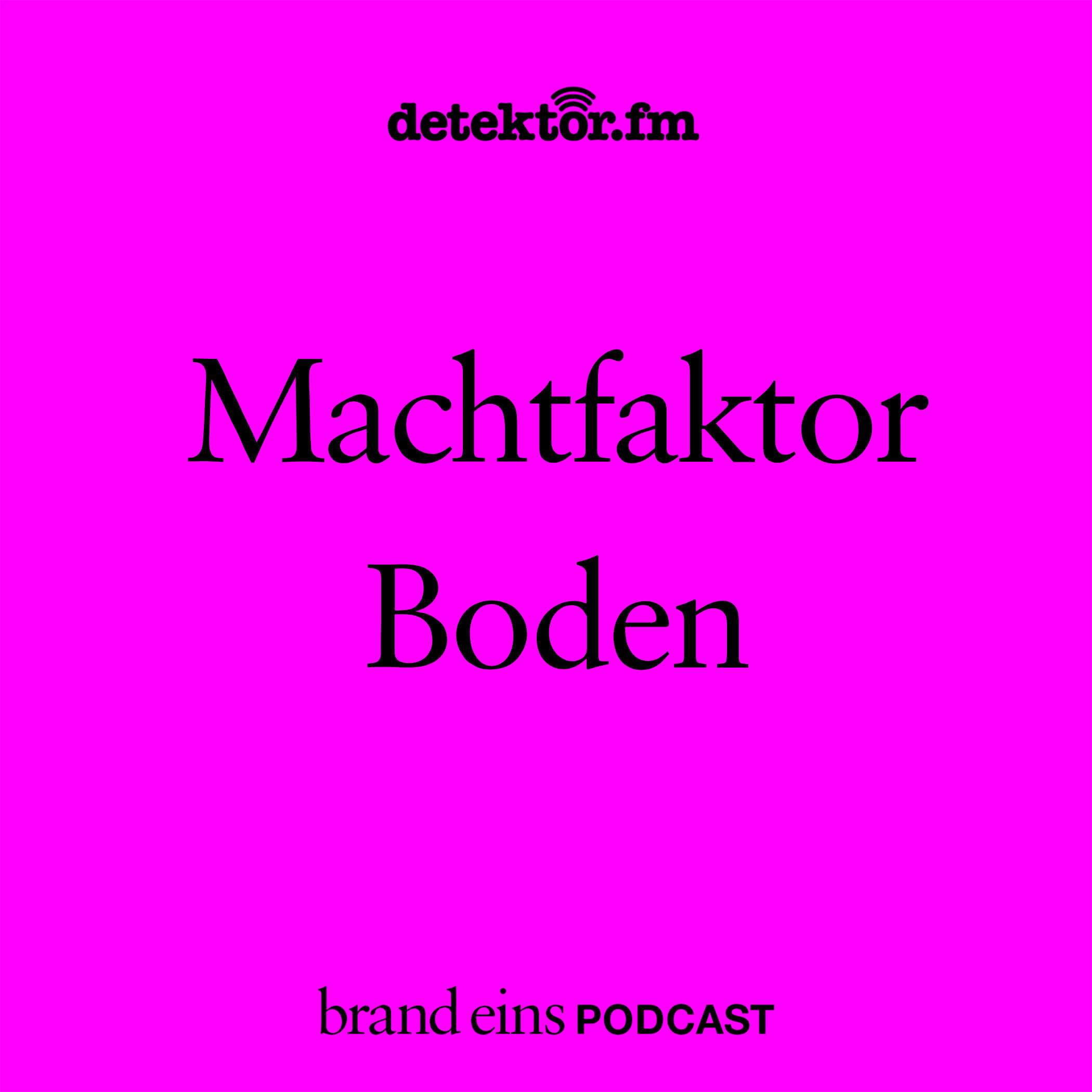 Machtfaktor Boden