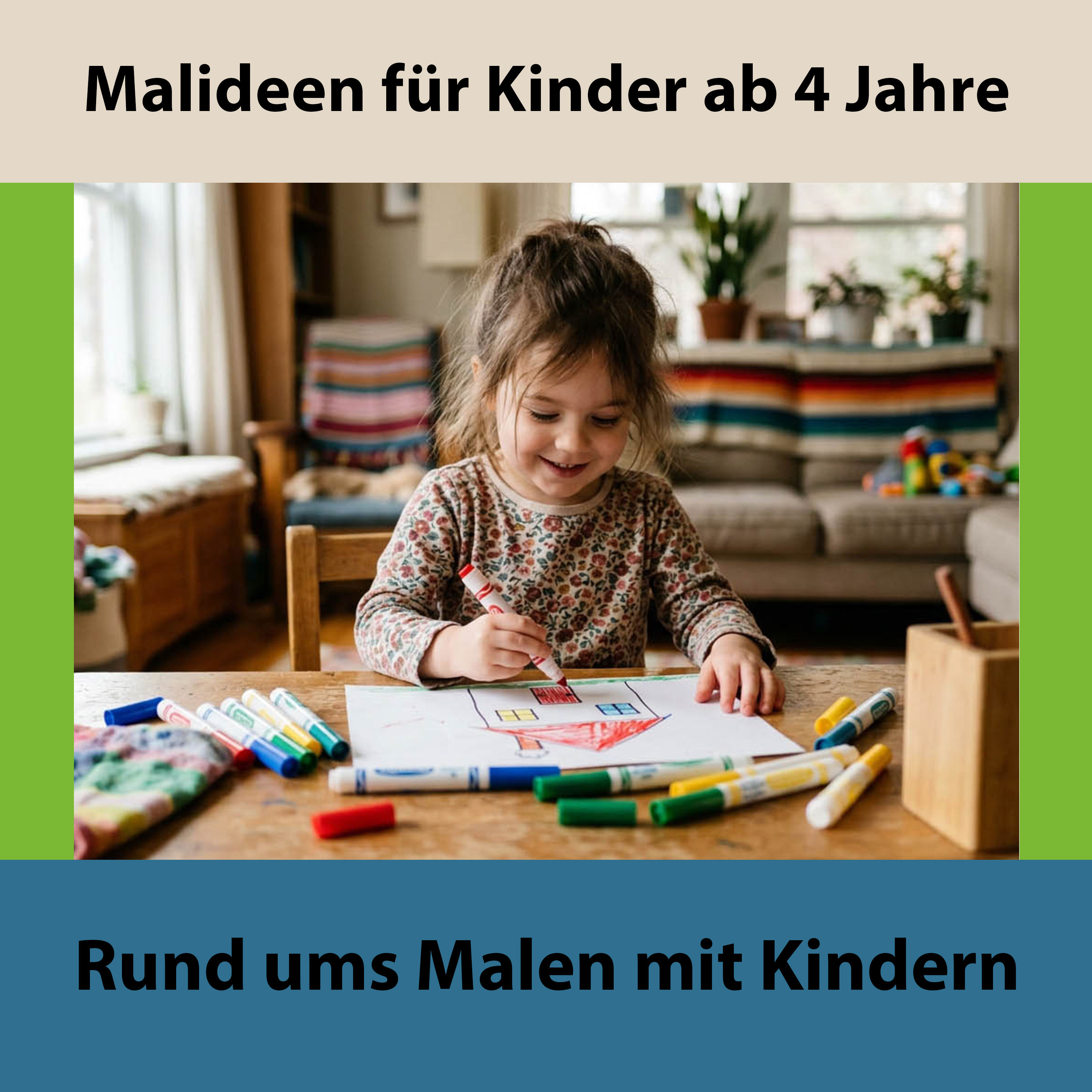 Malideen für Kinder ab 4 Jahren – Formen und Farben entdecken | Rund ums Malen mit Kindern