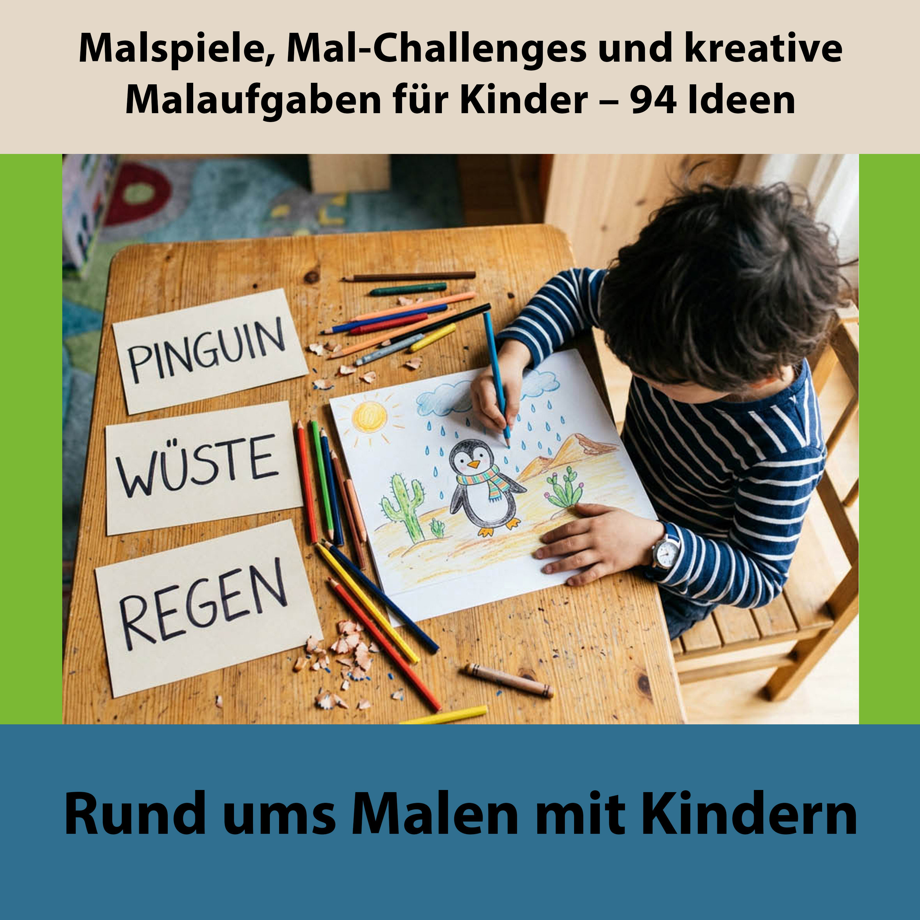 Malspiele, Mal-Challenges und kreative Malaufgaben für Kinder – 94 Ideen | Rund ums Malen mit Kindern