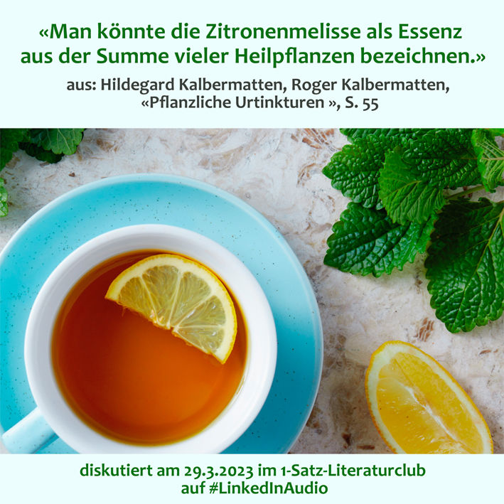 «Man könnte die Zitronenmelisse als Essenz aus der Summe vieler Heilpflanzen bezeichnen.»