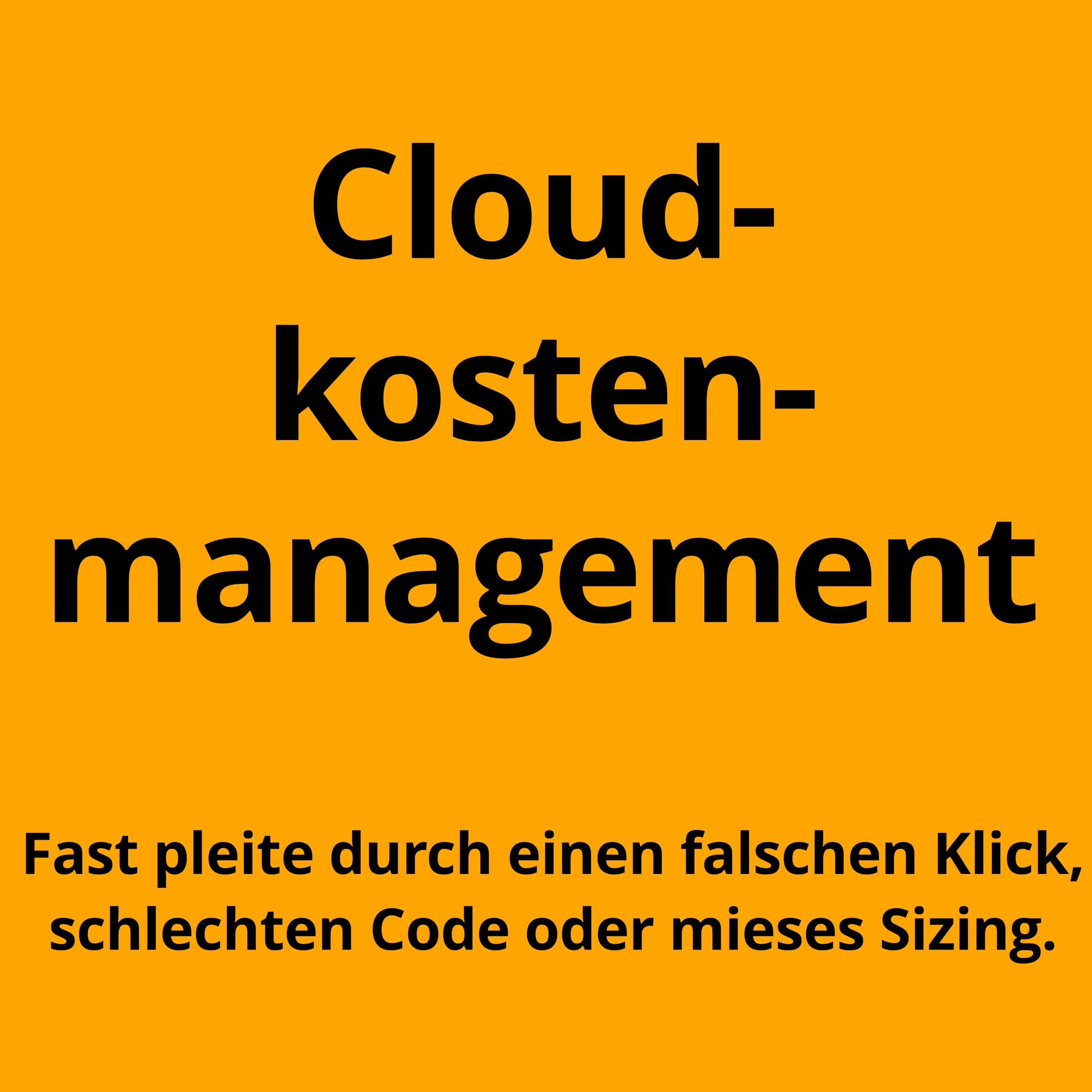 Management von Cloud-Kosten