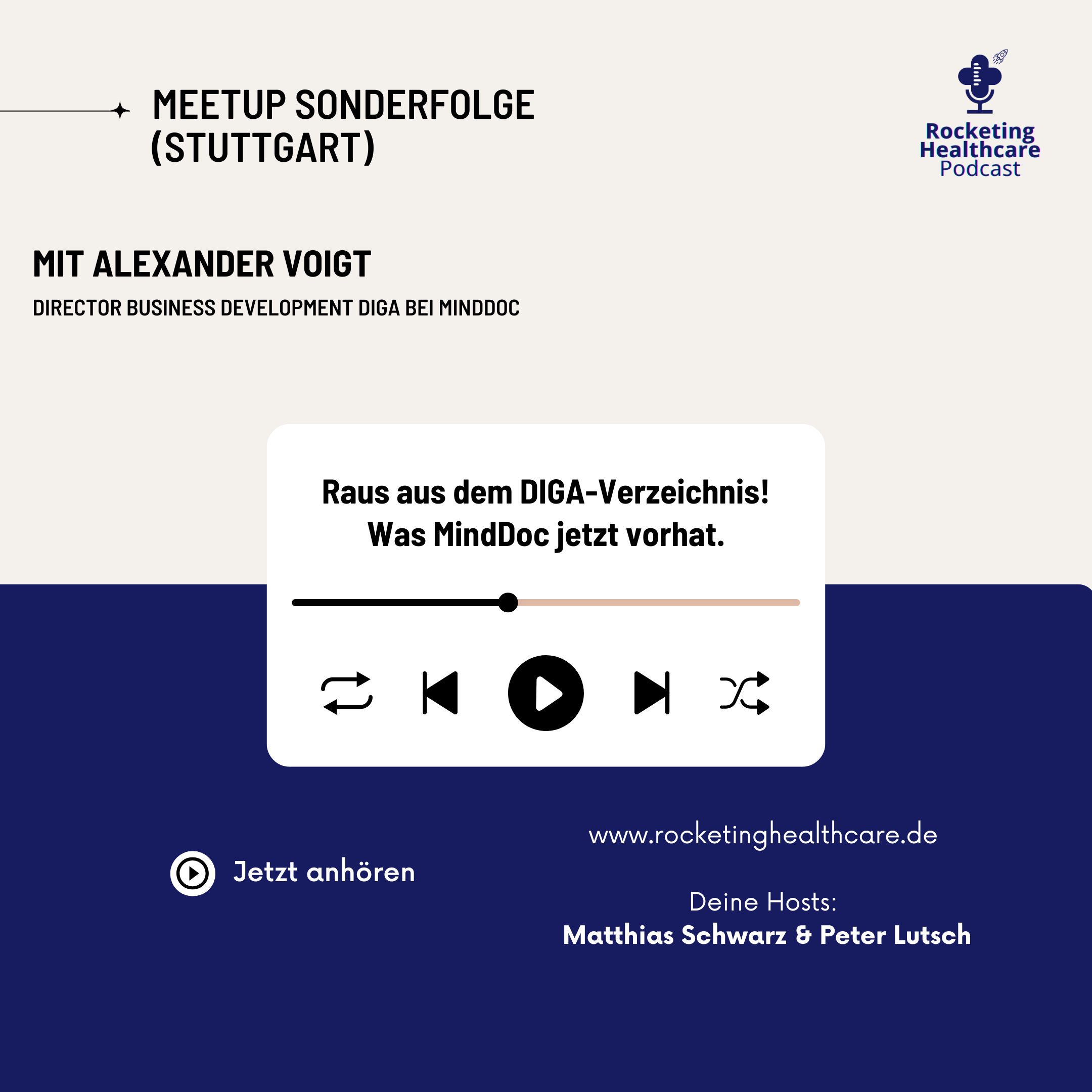 Meetup Sonderfolge: Raus aus dem DIGA-Verzeichnis! Was MindDoc jetzt vorhat.