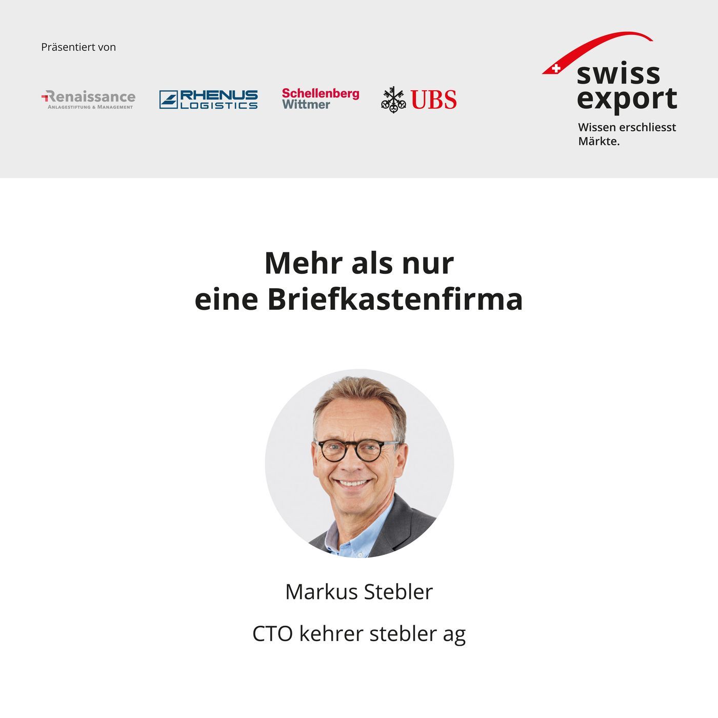 Mehr als nur eine Briefkasten-Firma | Markus Stebler