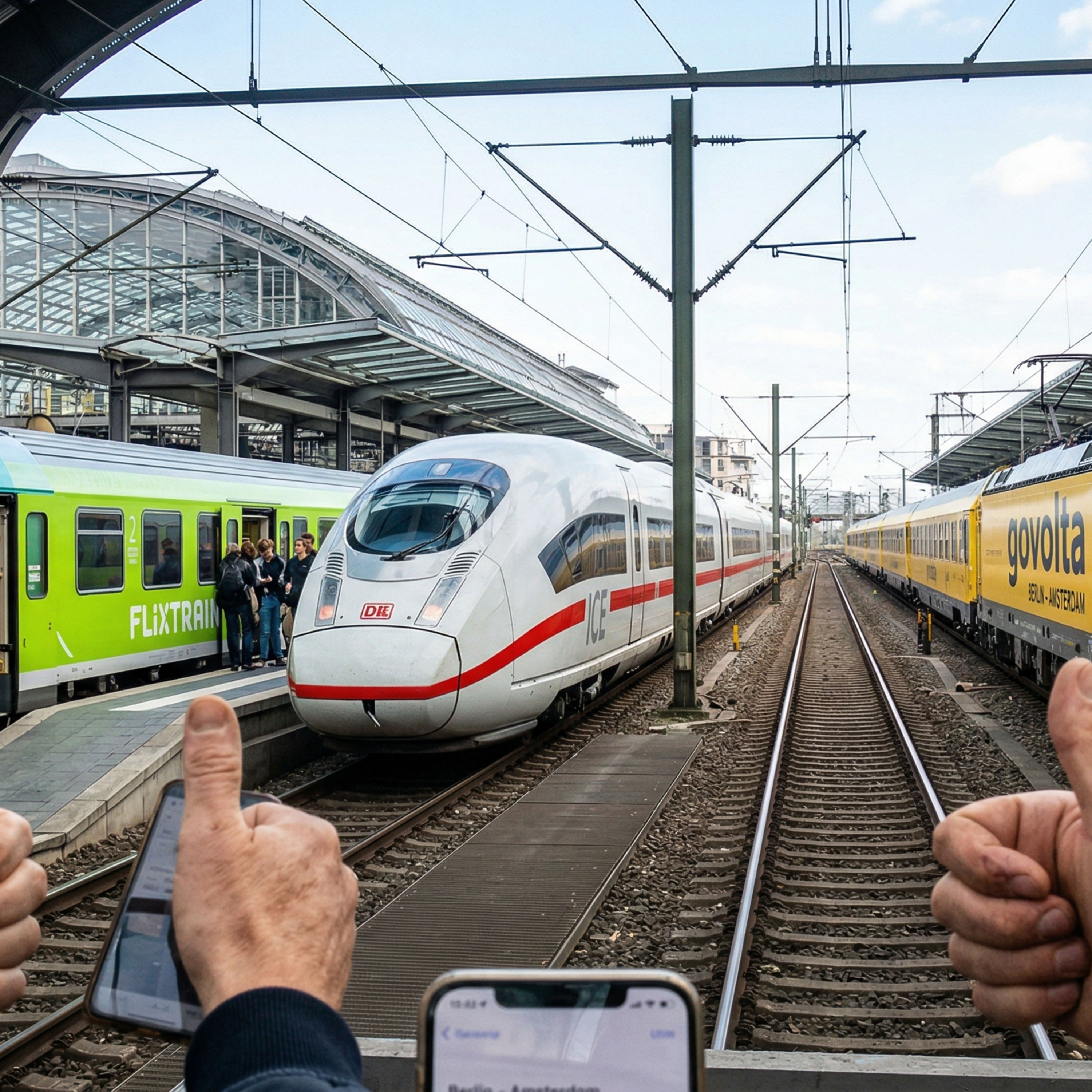 Mehr Gelb und Grün auf der Schiene Warum ich govolta und FlixTrain die Daumen drücke