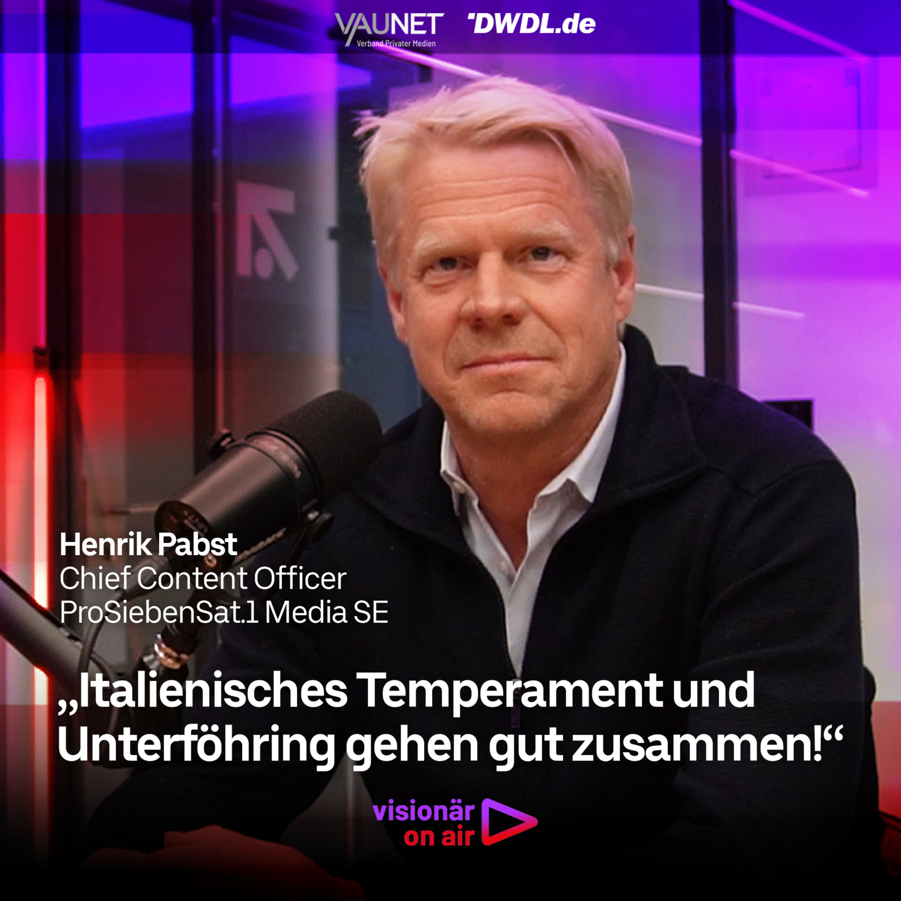 Mehr Mut, mehr Tempo: Henrik Pabst (ProSiebenSat.1) über die Zukunft des deutschen Bewegtbildmarkts