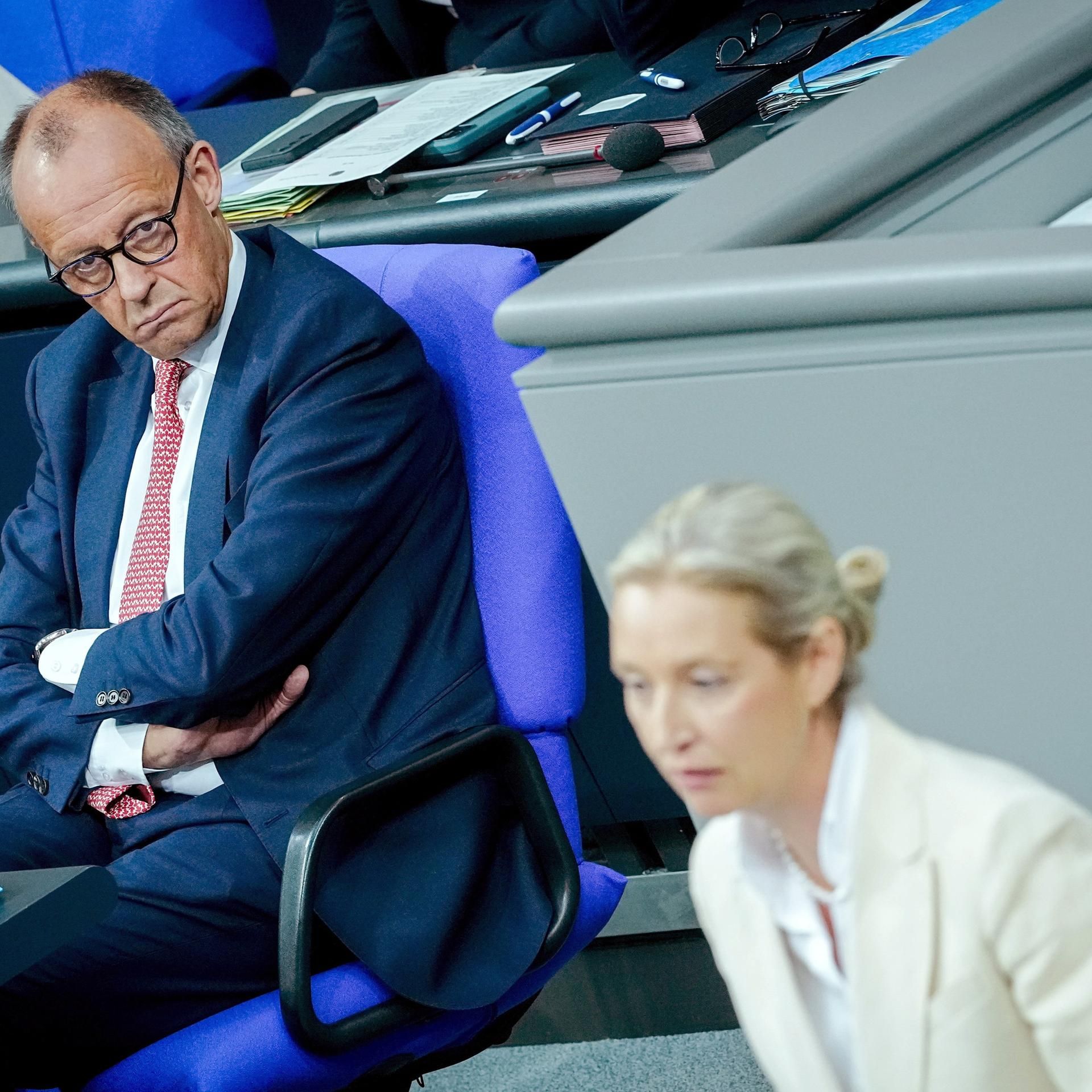 Merz vs Weidel: - Die AfD und die Generaldebatte im Bundestag