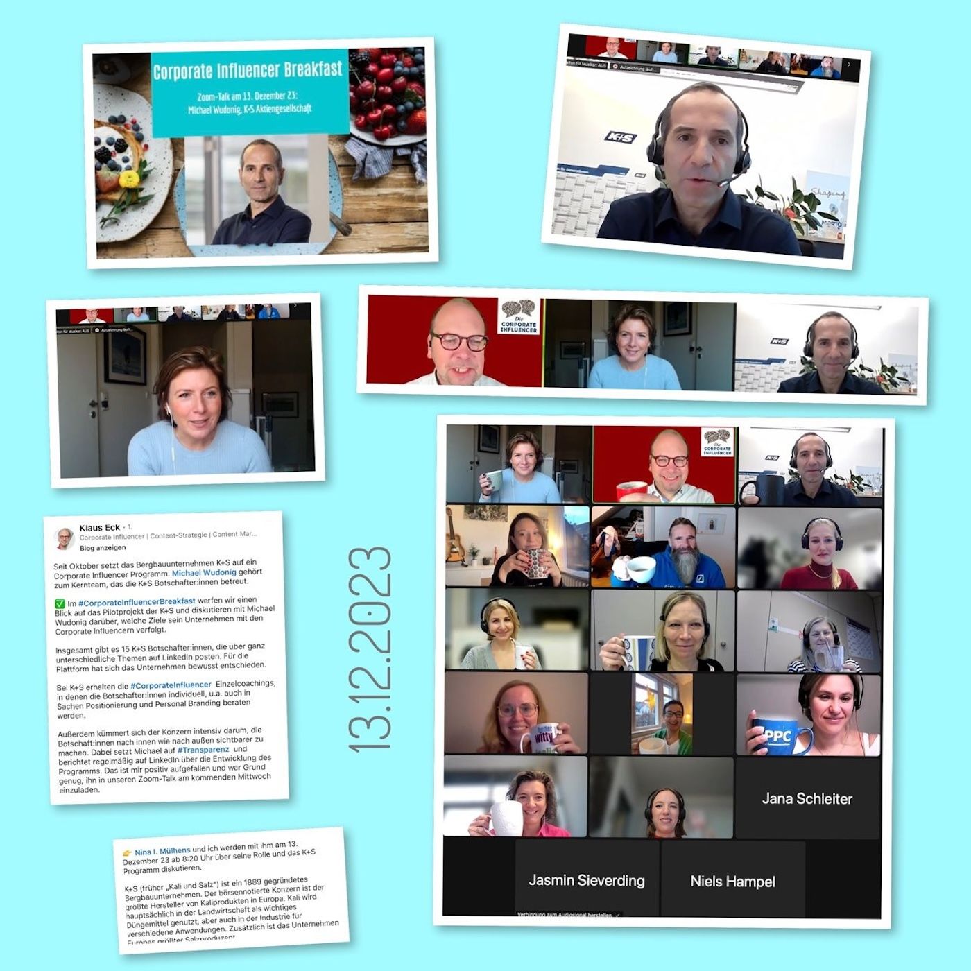 Michael Wudonig vom Bergbaunternehmen K+S stellt sein Corporate-Influencer-Programm vor