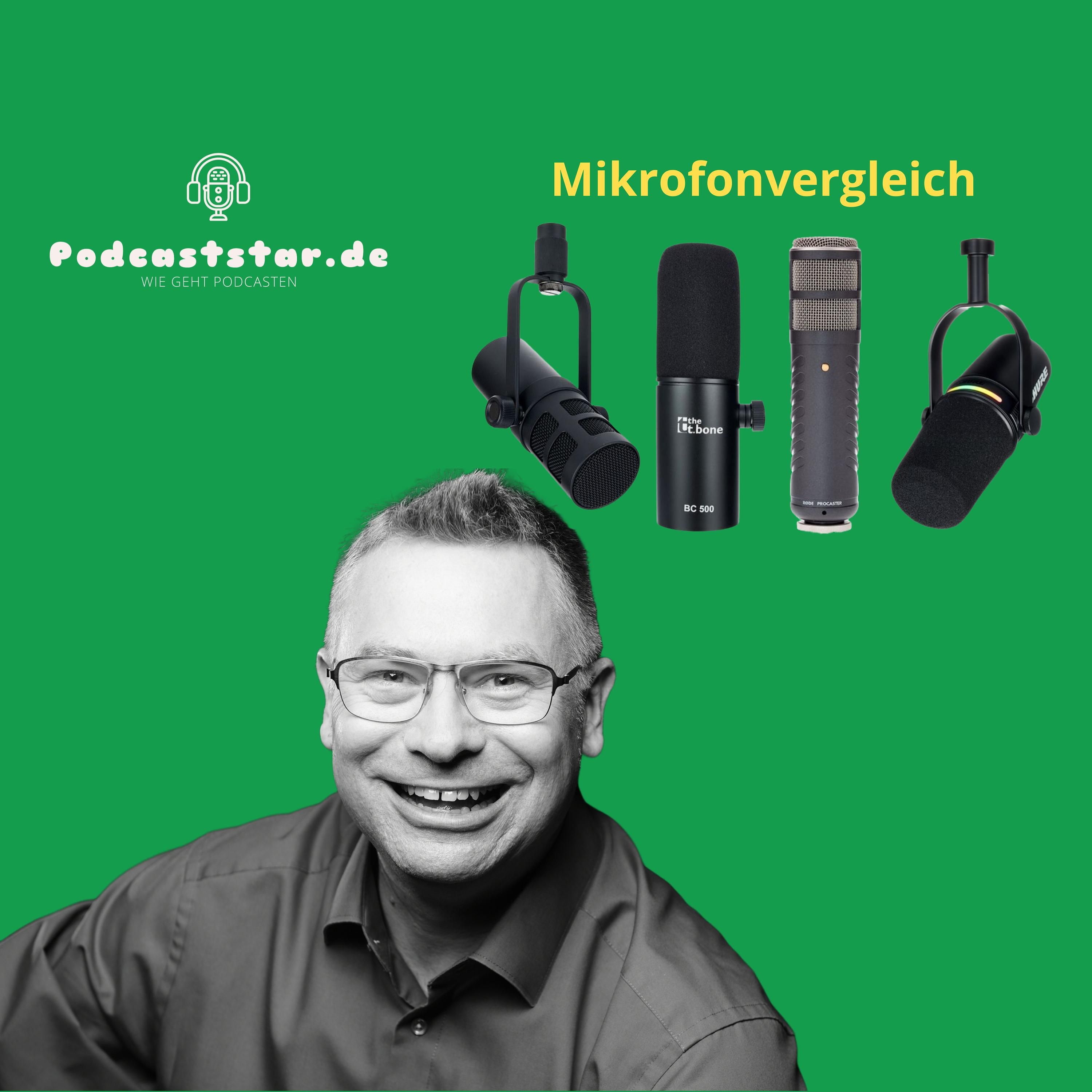 Mikrofonvergleich - tbone MB7 Beta vs. tbone BC500 vs. Rode Procaster vs. Shure MV7