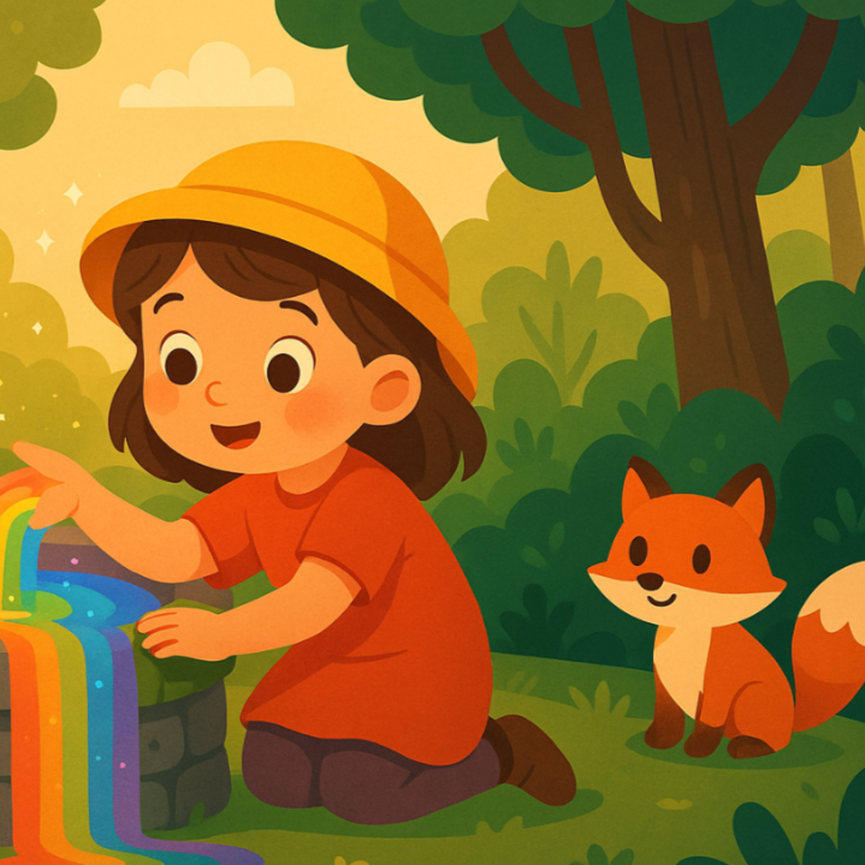 Mila & der Regenbogen-Brunnen | „Gute Nacht“-Geschichte