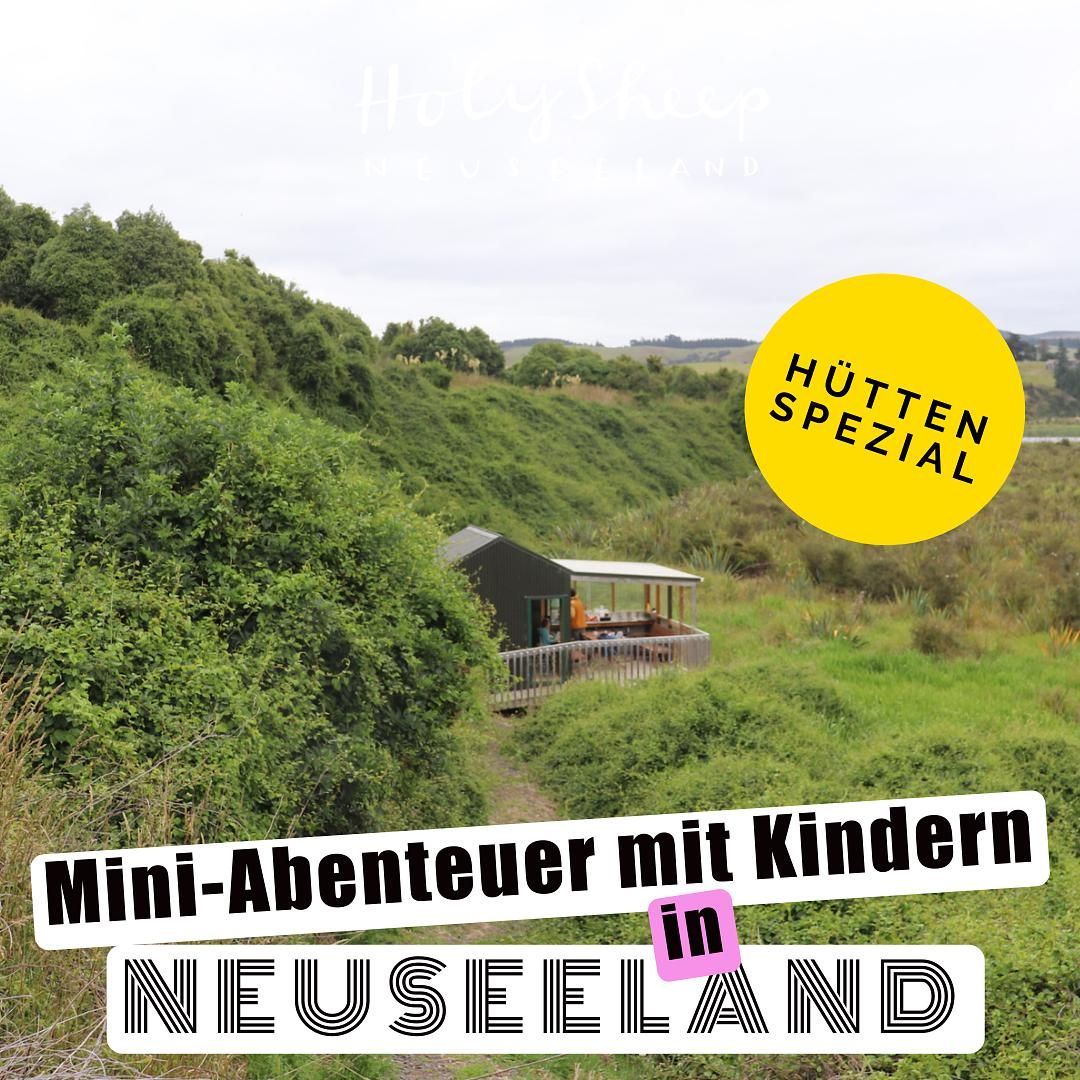 Mini-Abenteuer mit Kindern in Neuseeland – Eine Hütte mitten im Sumpfgebiet bei Dunedin.