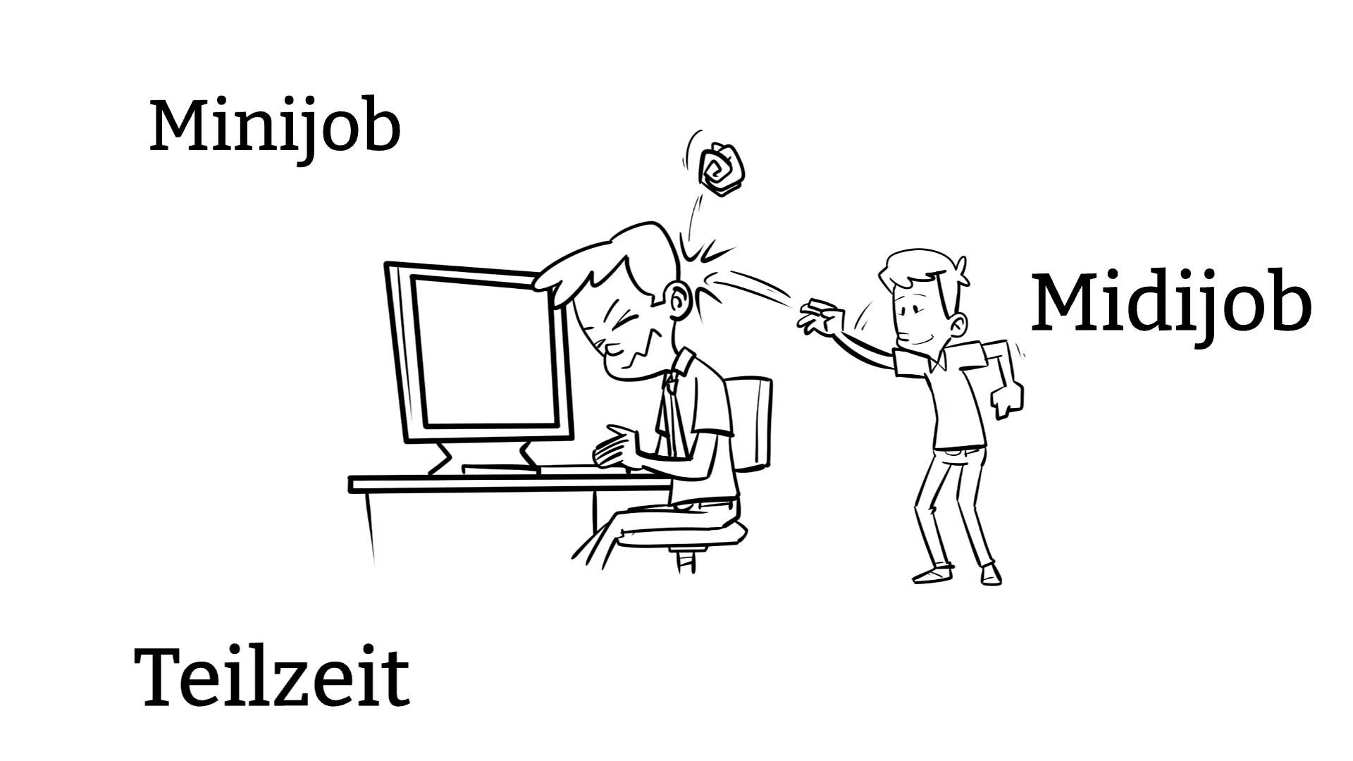 Minijob, Midijob, Teilzeit