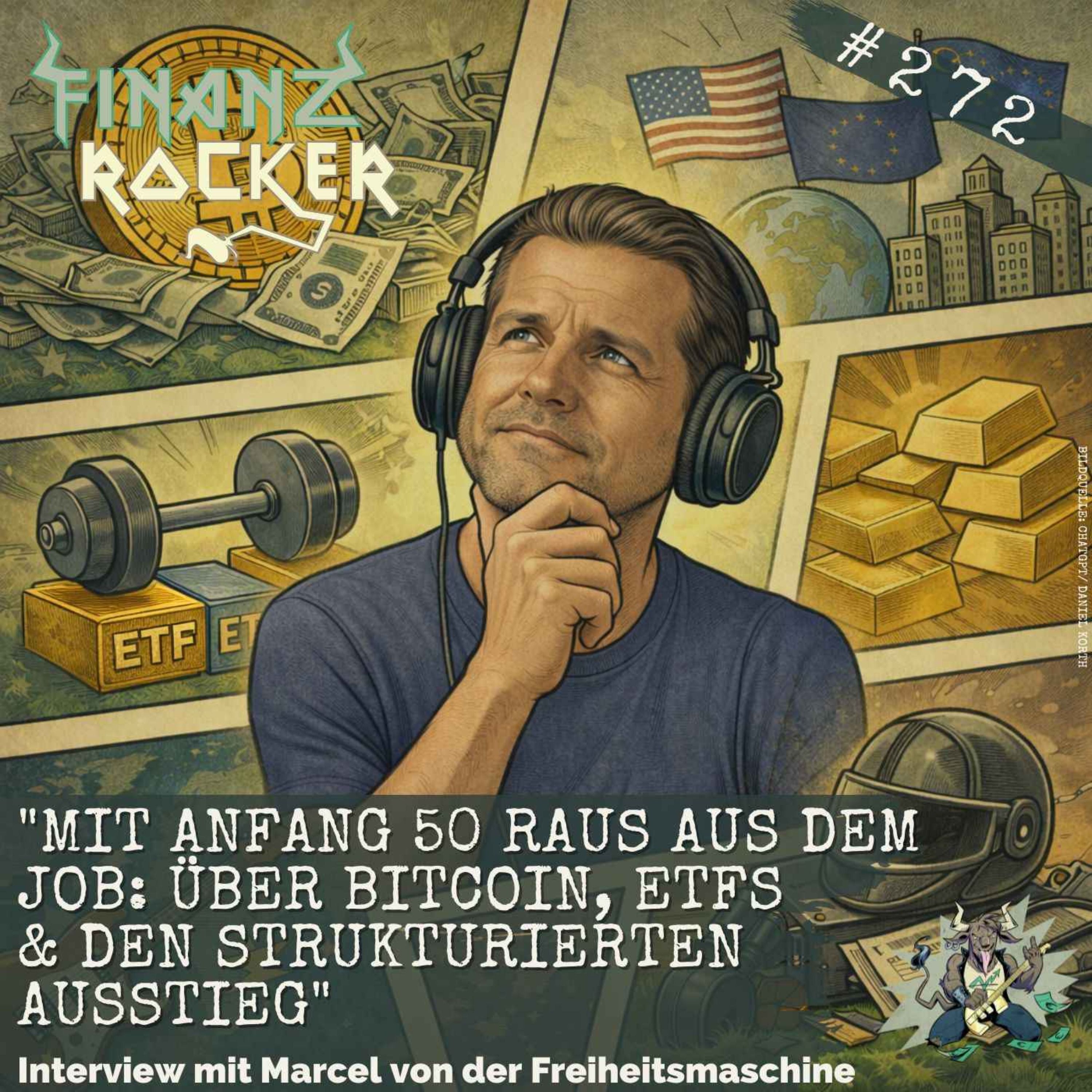 "Mit Anfang 50 raus aus dem Job: Über Bitcoins, ETFs & den strukturierten Ausstieg" - Interview mit Marcel von der Freiheitsmaschine
