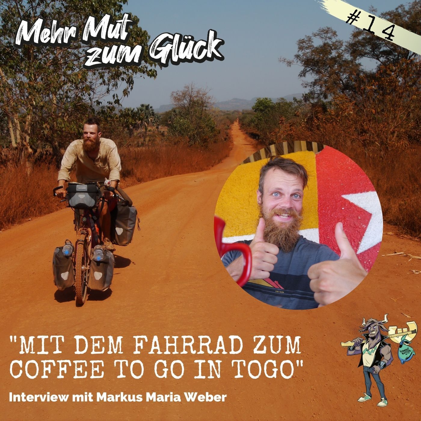 Mit dem Fahrrad zum Coffee to go in Togo – mit Markus Maria Weber