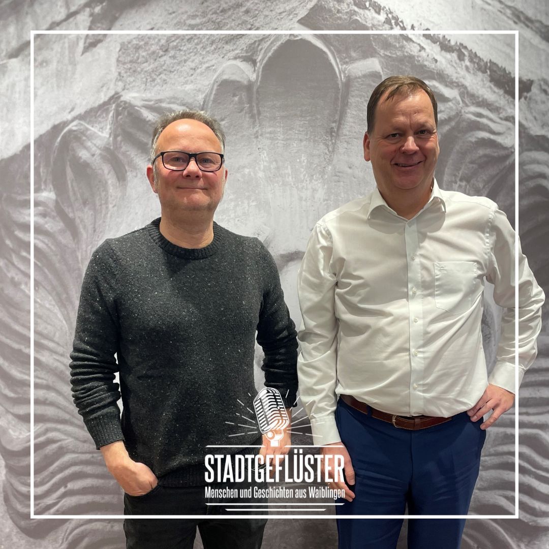 Mit dem Lokalredakteur der Waiblinger Kreiszeitung Andreas Kölbl