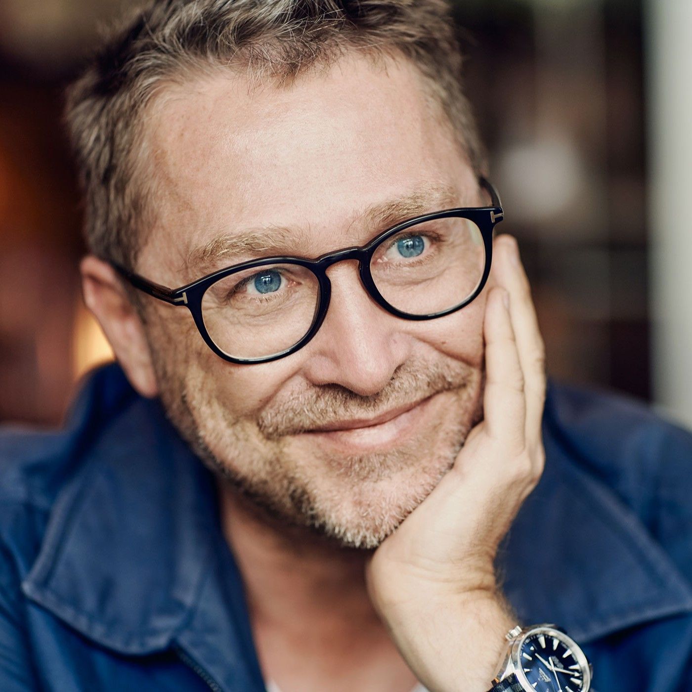 Mit dem Schriftsteller Jan Weiler