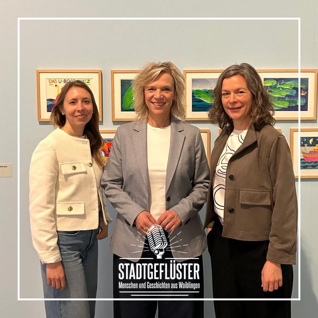 Mit der Leiterin der Galerie Stihl Dr. Anja Gerdemann und der Kuratorin Mirjam Kreber