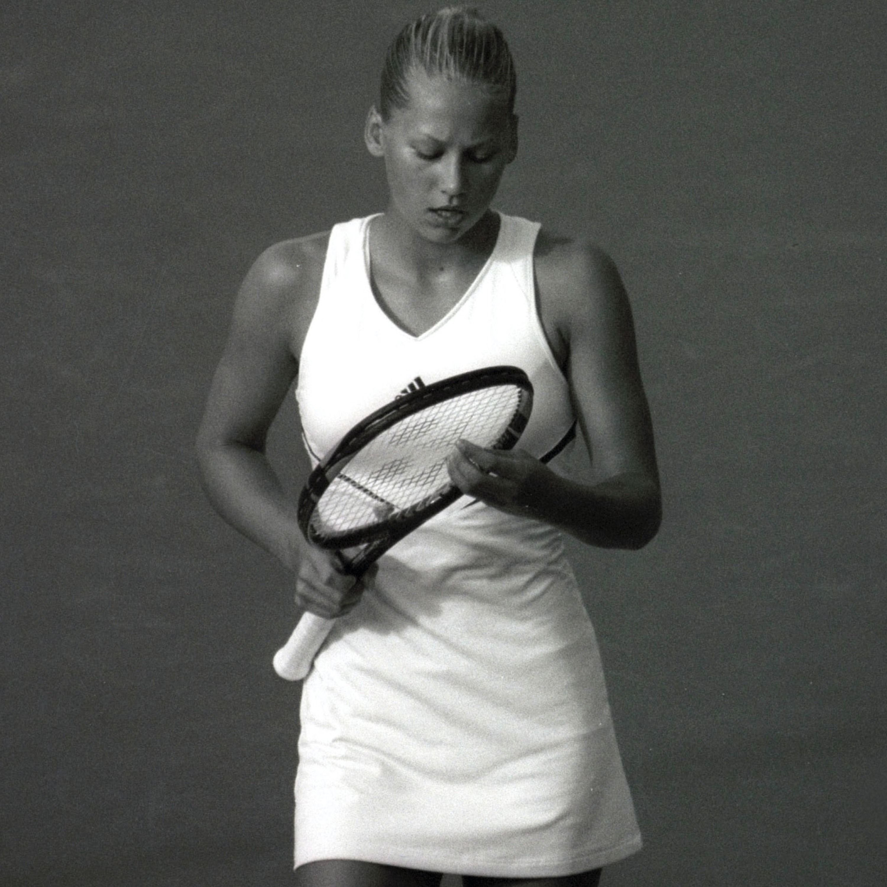 Mit Kournikova in der Players Lounge