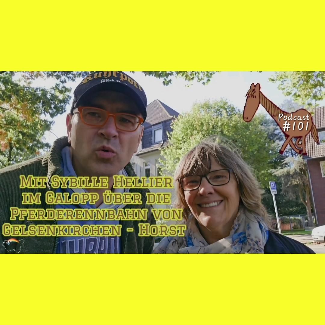 Mit Sybille Hellier im Galopp über die Pferderennbahn von Gelsenkirchen - Horst