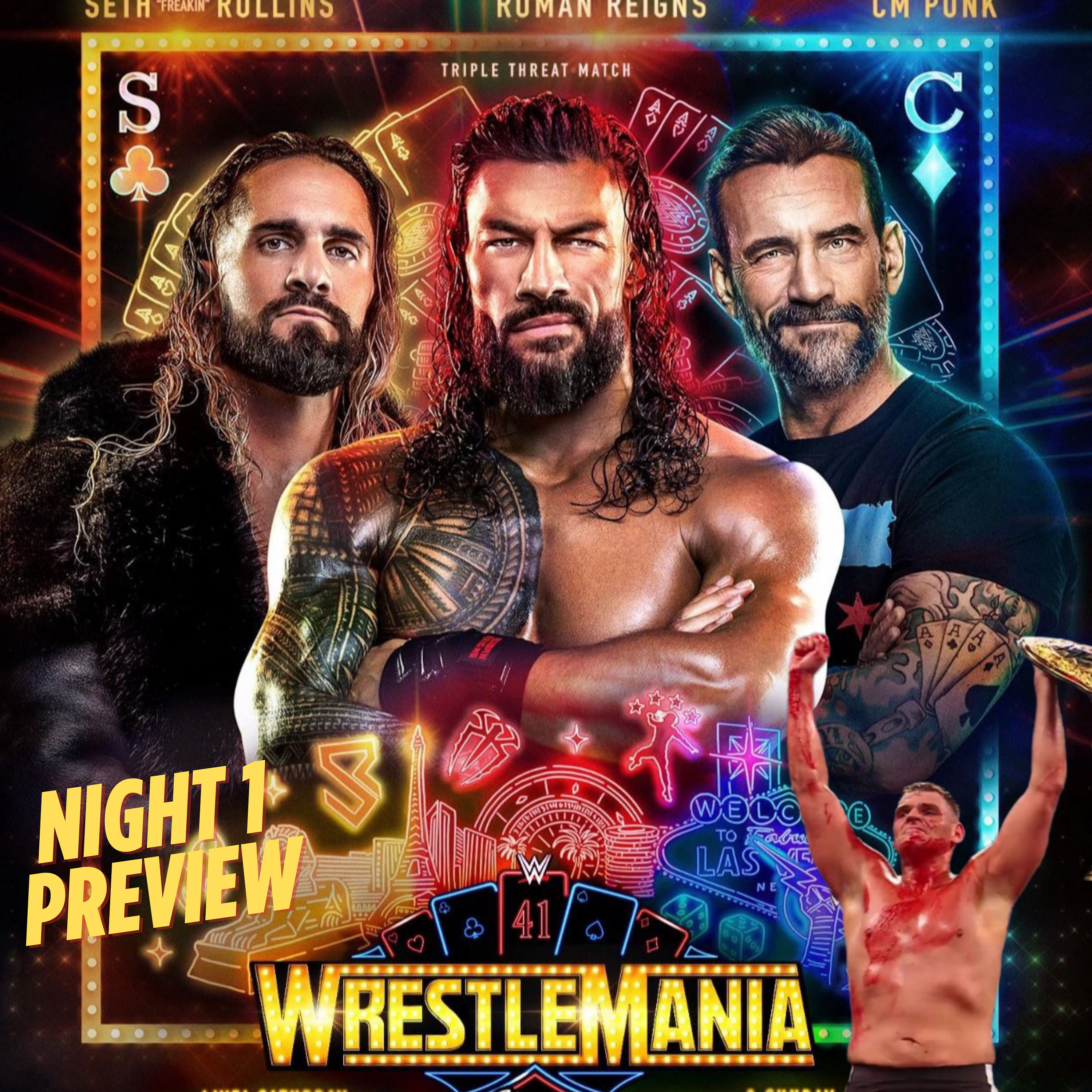 Mitelmässig gehypt!!!! Wrestlemania Nacht 1 Preview