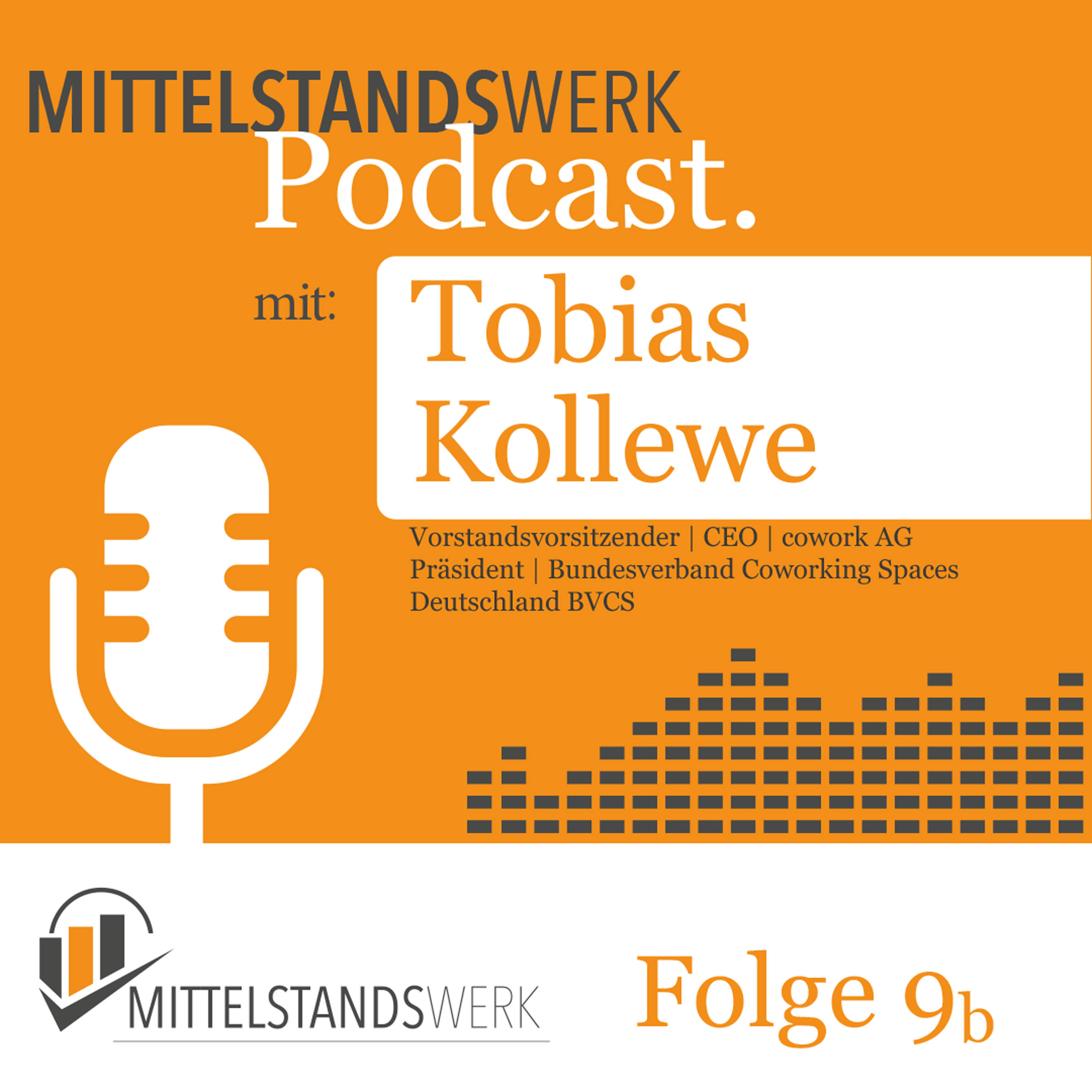 MittelstandsWerk Podcast - Folge 9b mit dem Gründer und CEO der cowork AG, Tobias Kollewe