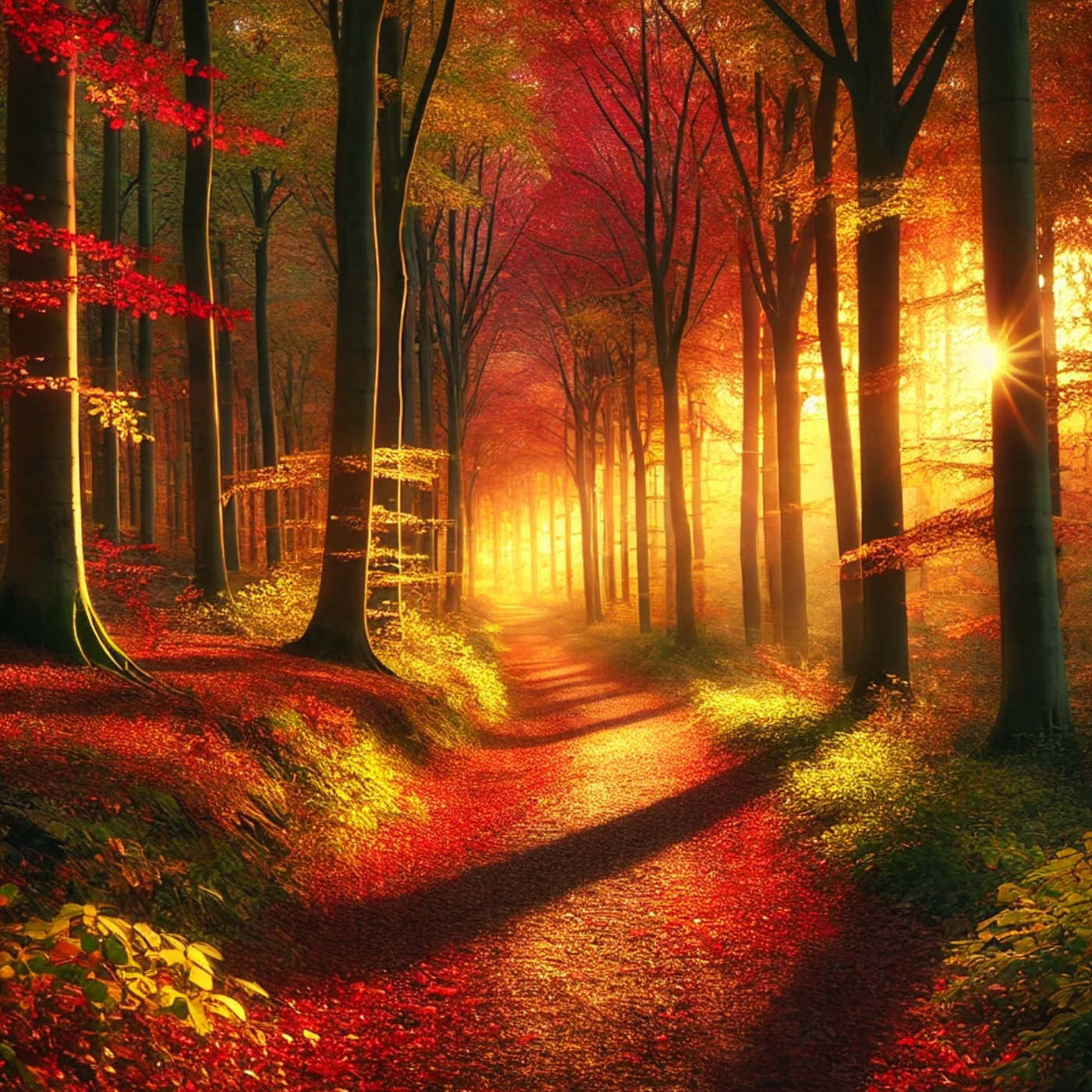 (ohne Musik) Mo, 15.09. Entspannt einschlafen - Ein Wald voller Stille und Blätter