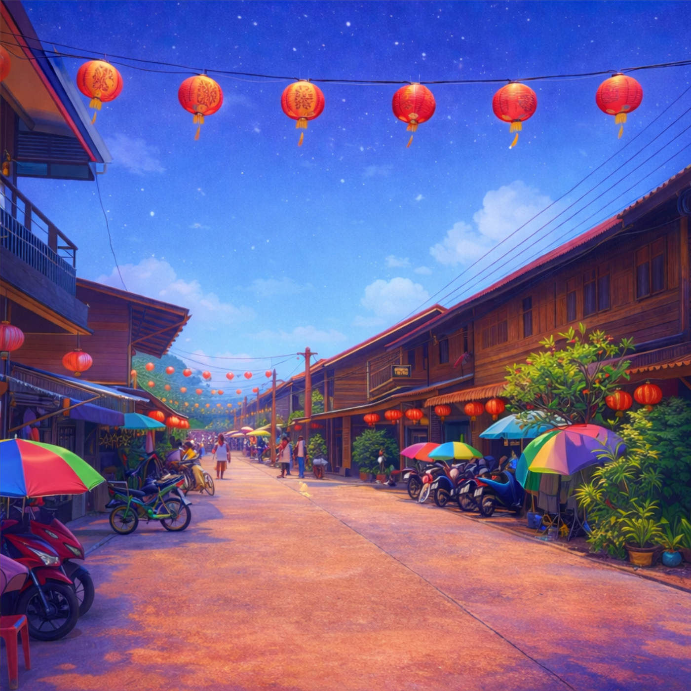 (ohne Musik) Mo, 16.03. Entspannt einschlafen - Die ruhige Straße im Laternenlicht