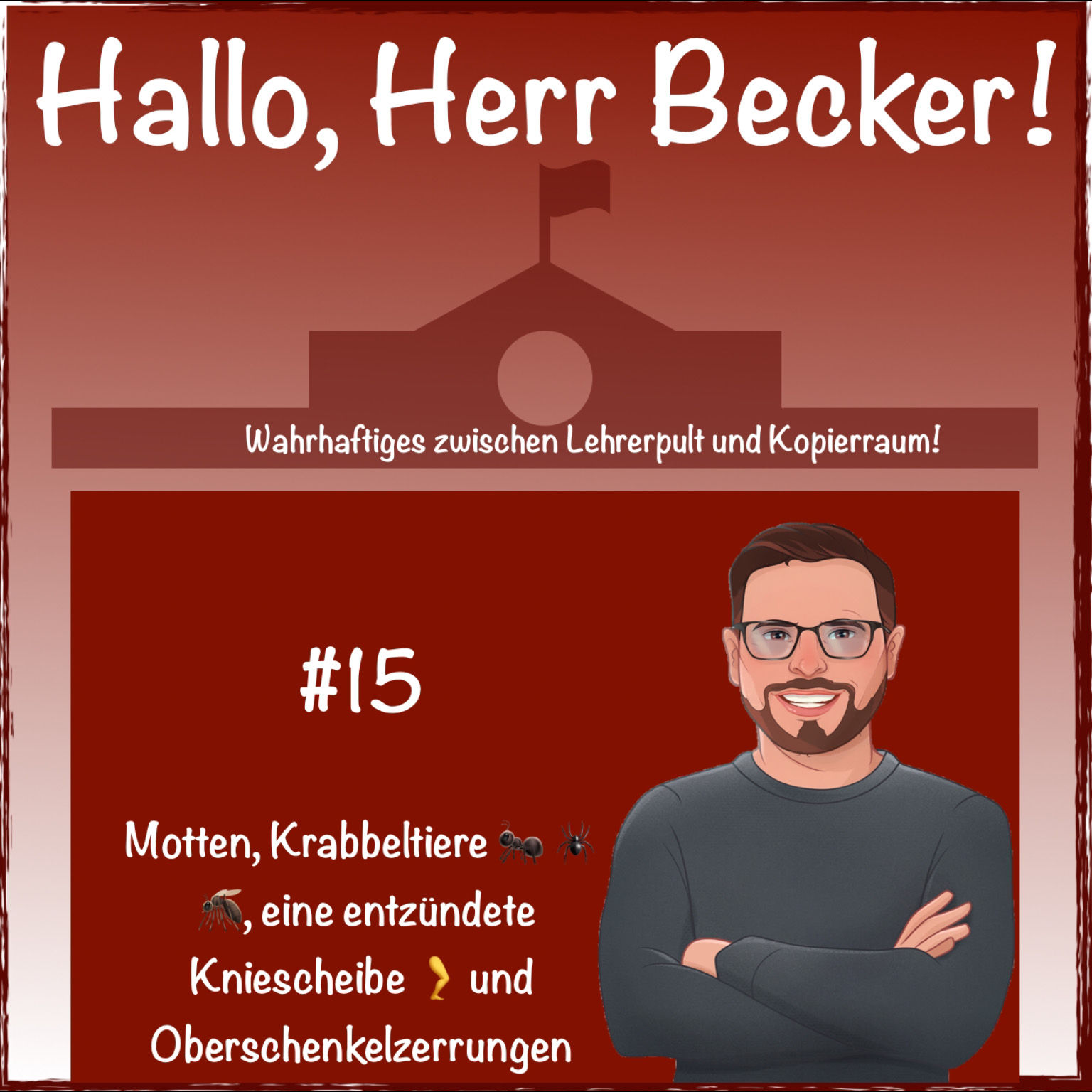 Motten, Krabbeltiere, eine entzündete Kniescheibe und Oberschenkelzerrungen