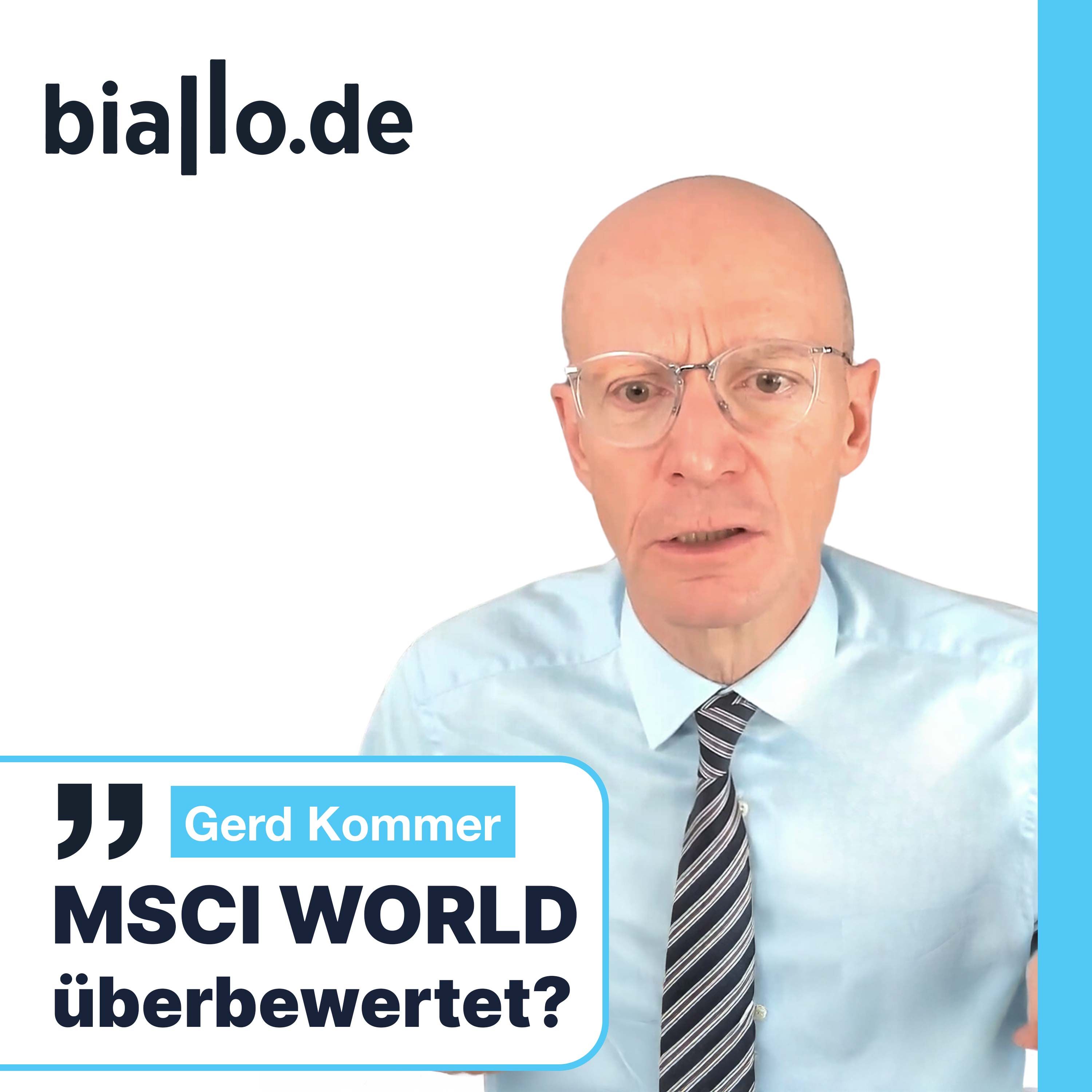 MSCI World könnte überbewertet sein!
