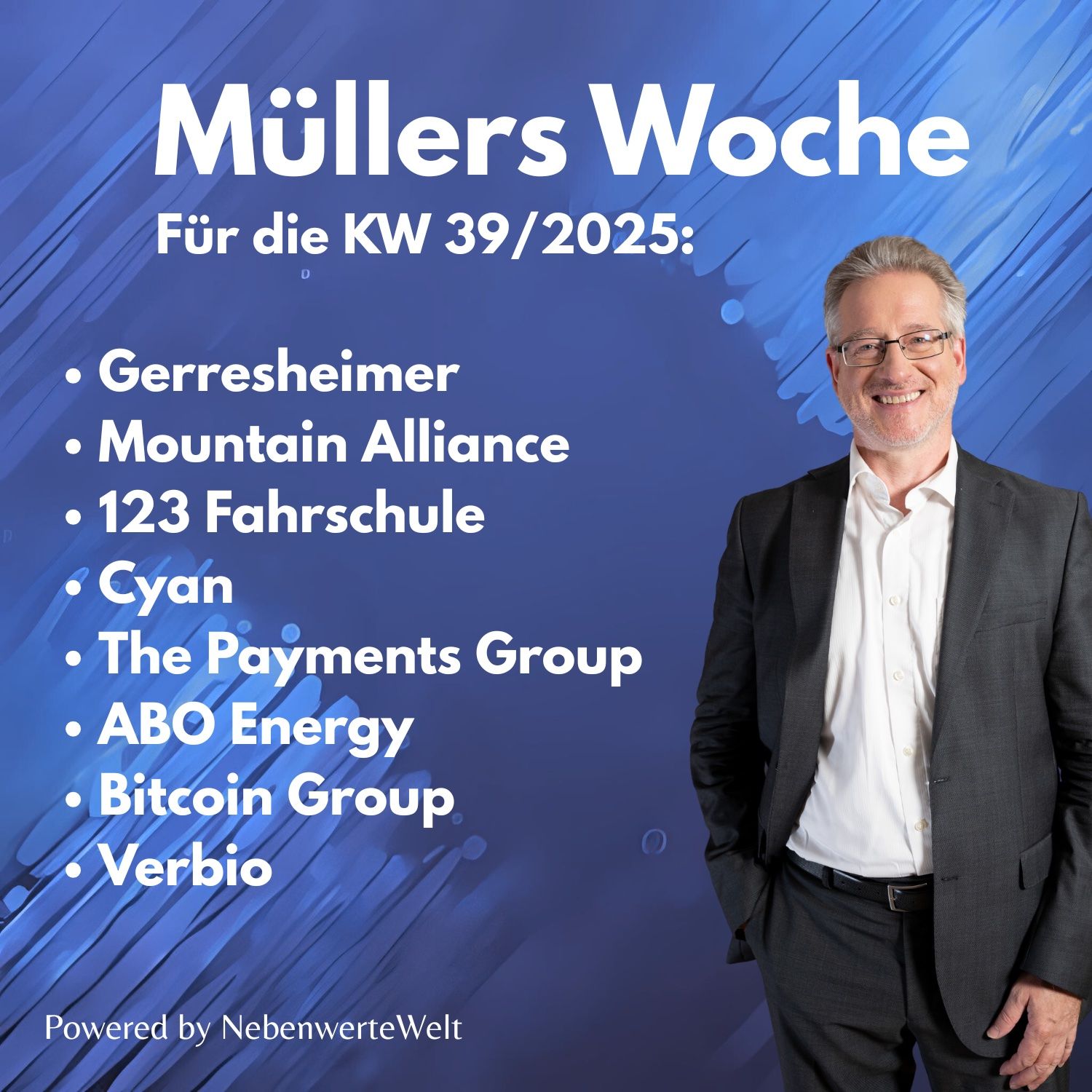 Müllers Woche 39/25: Gerresheimer, Mountain Alliance, 123 Fahrschule & Cyan im Fokus