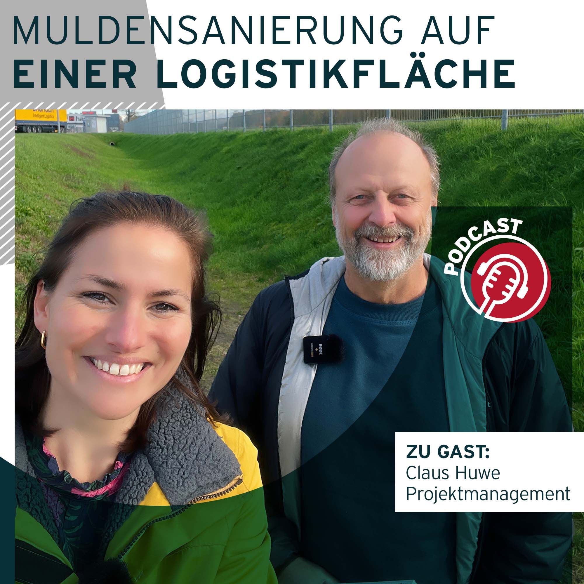 Muldensanierung auf einer Logistikfläche mit dem Einsatz eines Filtersubstrats - besser gleich richtig machen