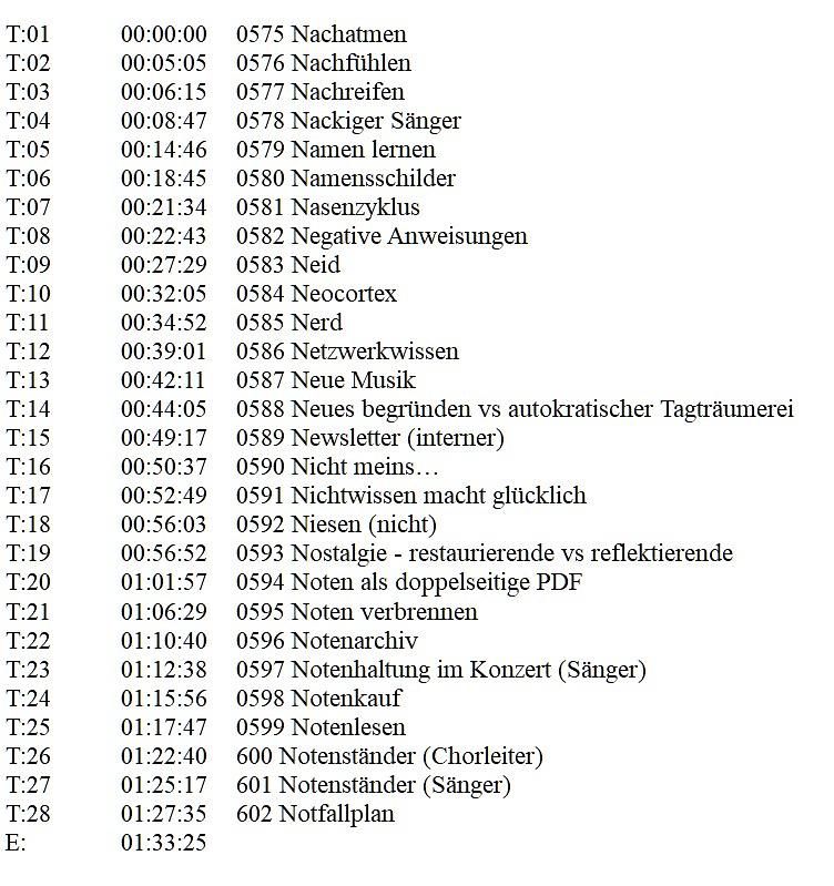 N (575 Nachatmen - 602 Notfallplan)