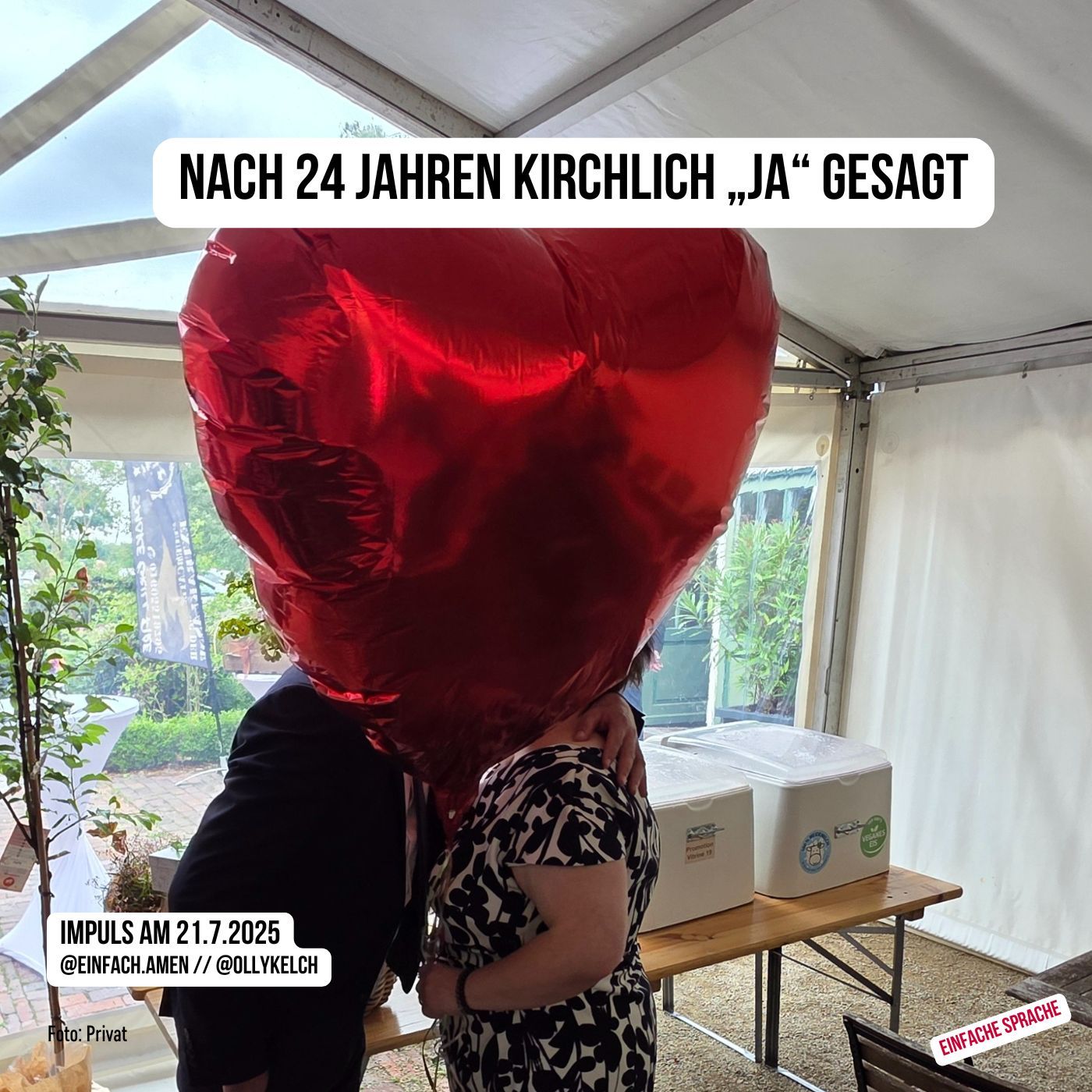 Nach 24 Jahren kirchlich „Ja“ gesagt (21.7.2025)
