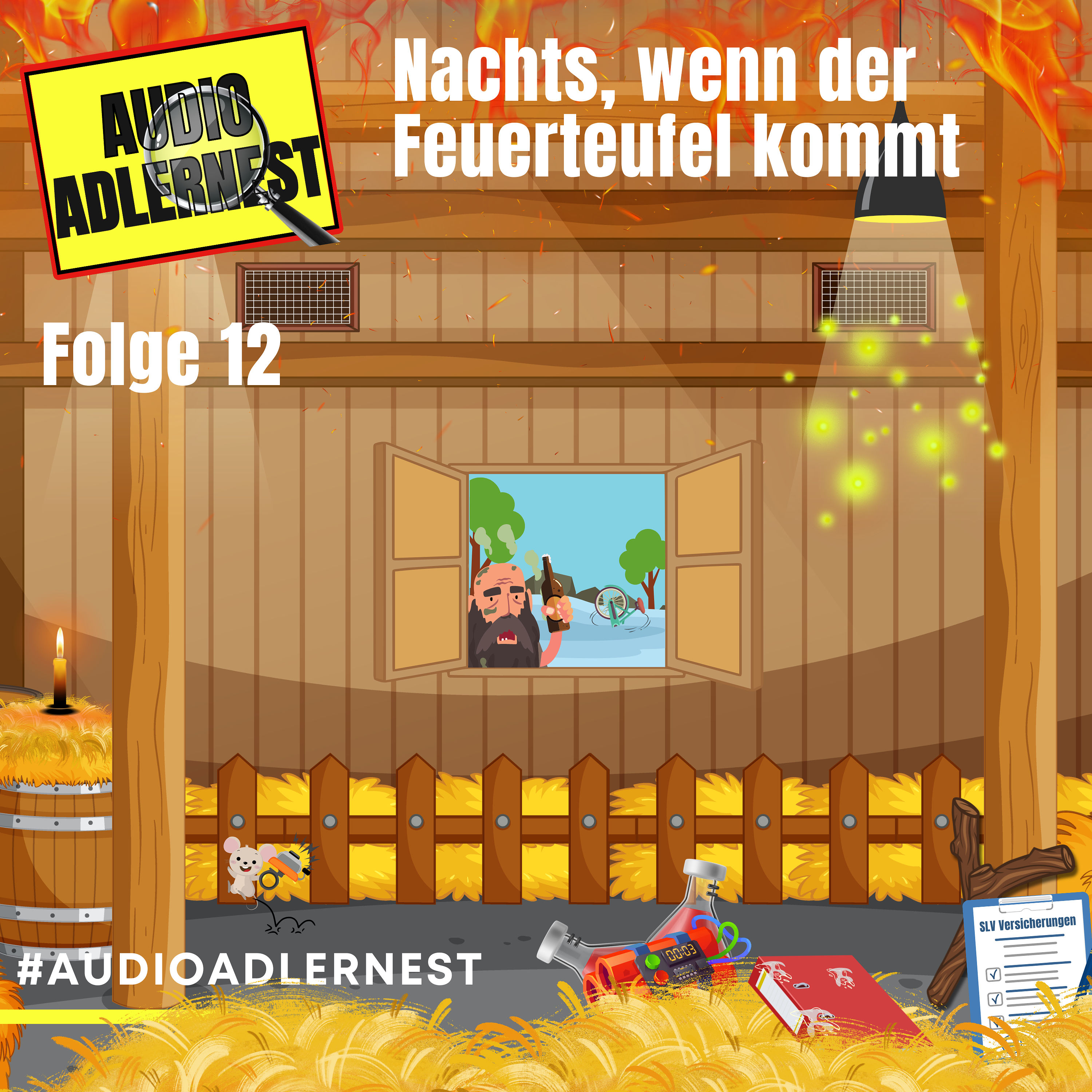 Nachts, wenn der Feuerteufel kommt - TKKG Folge 12 - Audio Adlernest (#022)