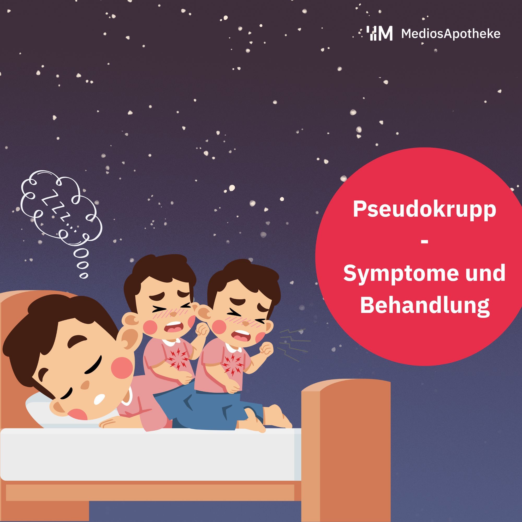 Nächtlicher Hustenanfall bei Kindern? So erkennst du Pseudokrupp und handelst richtig!