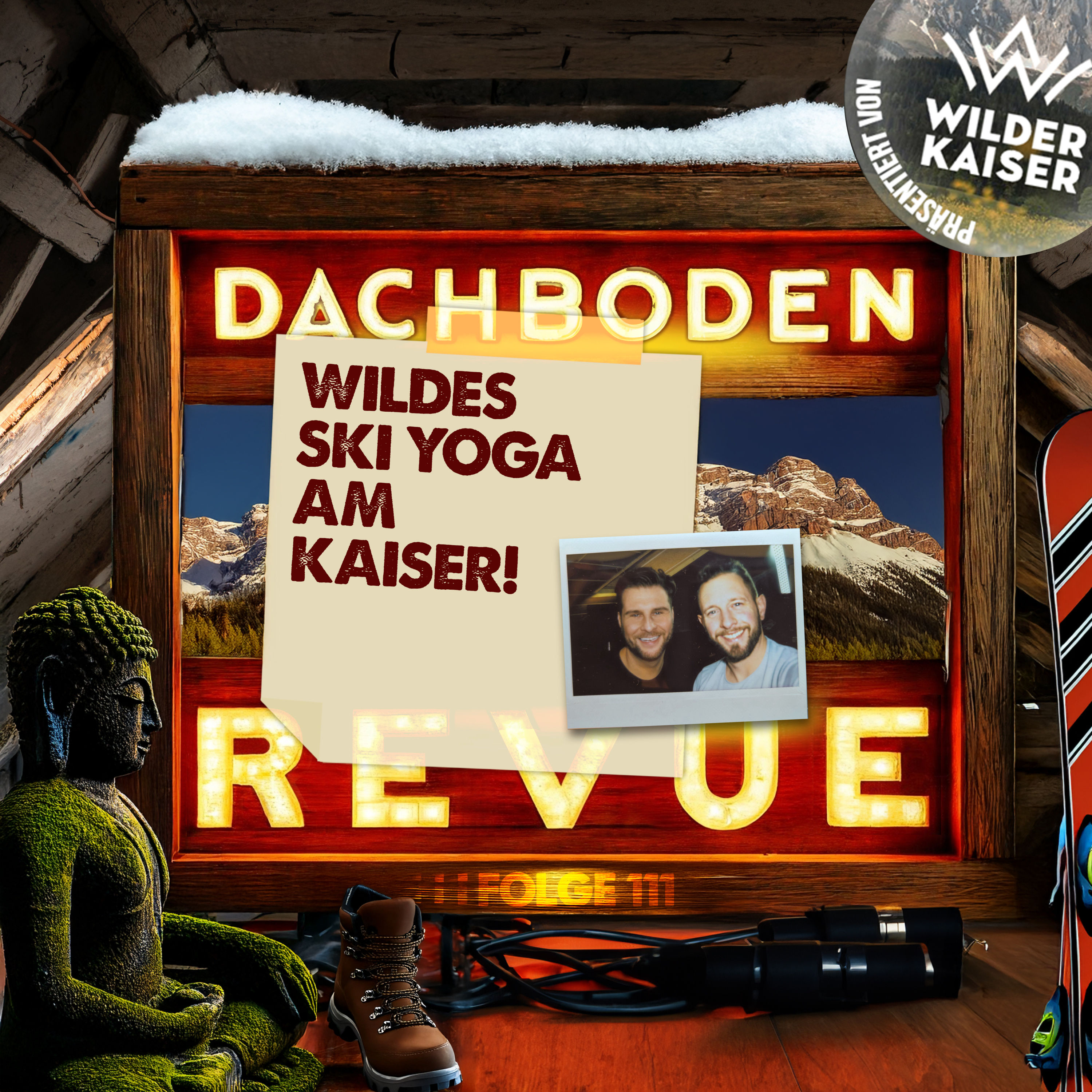 #111, Wildes Ski Yoga am Kaiser
