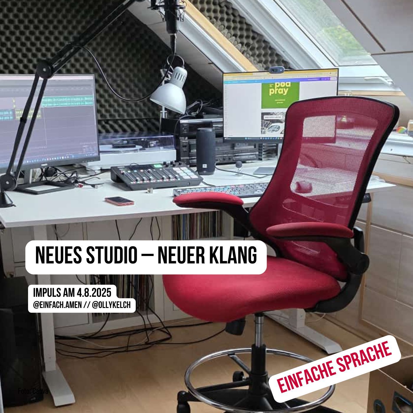 Neues Studio – neuer Klang (4.8.2025)