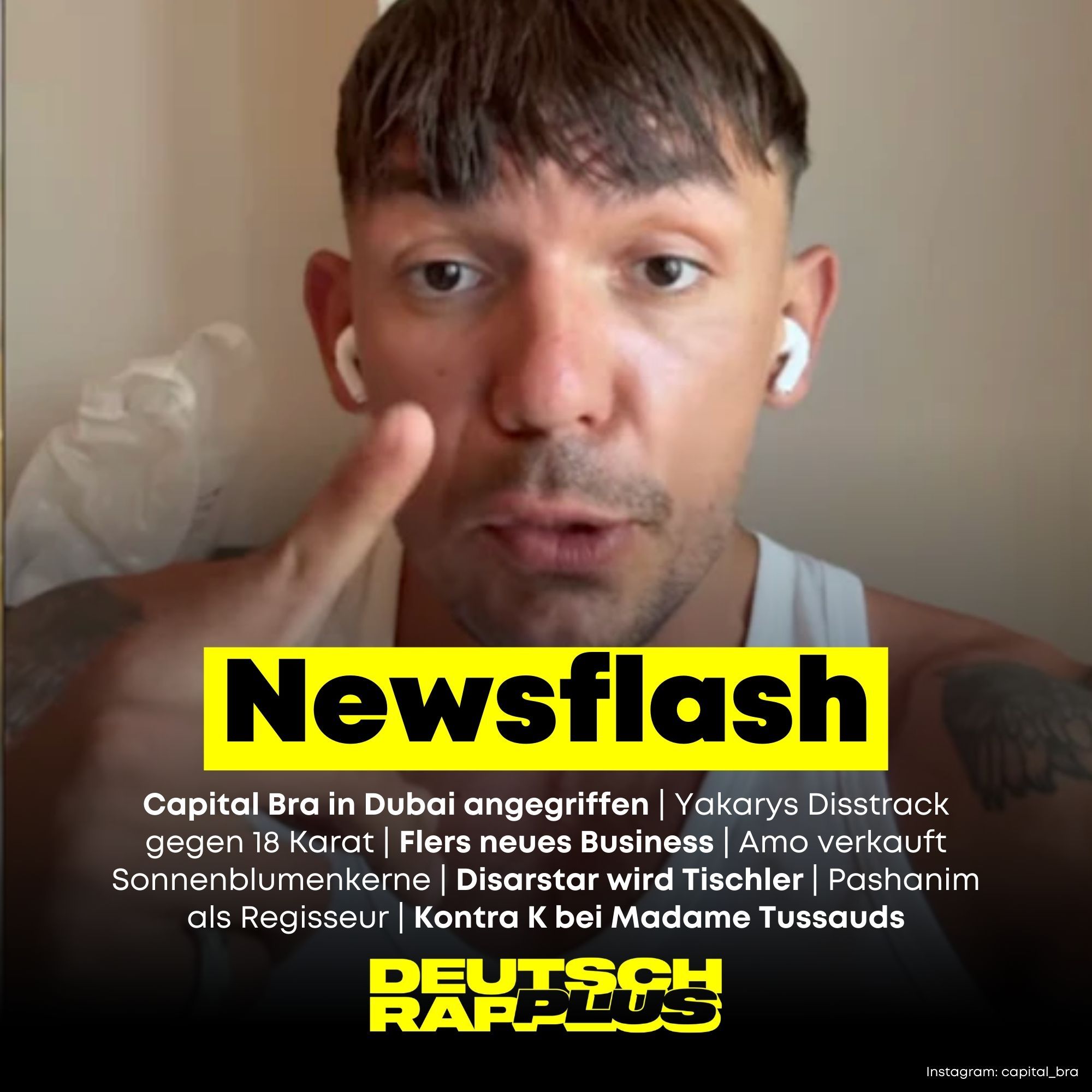Newsflash 🚨 Capi: Du wolltest meine Kinder töten! | Yakary vs. 18 Karat eskaliert | Kontra K bei Madame Tussauds
