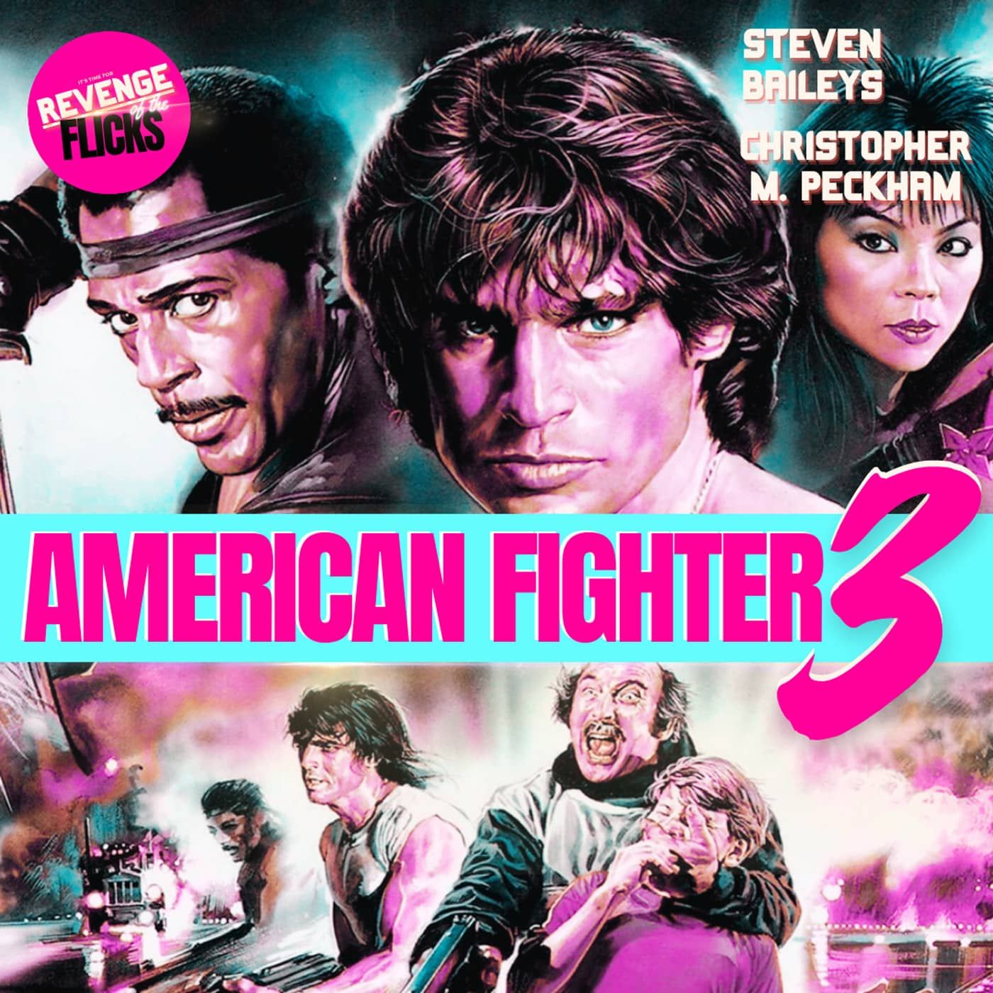 Noch mehr Ninjas und 'ne bekloppte Story | David Bradley & Steve James in AMERICAN FIGHTER 3 - Die blutige Jagd (1989)