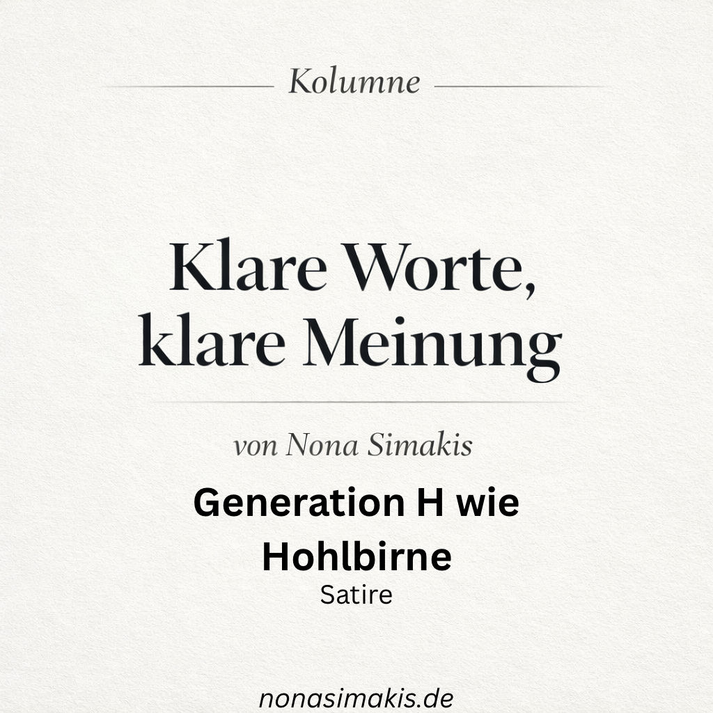 Nonas Kolumne - Klare Worte, klare Meinung. Folge 2