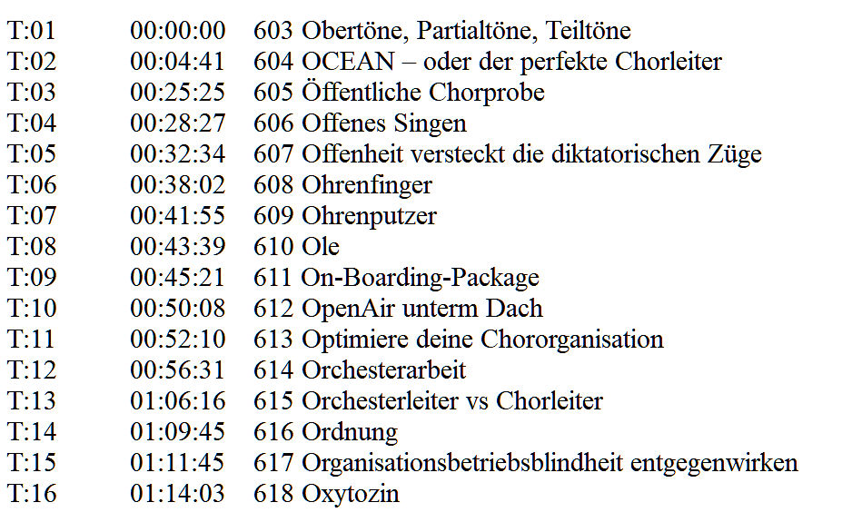 O (603 Obertöne, Partialtöne, Teiltöne - 618 Oxytozin)