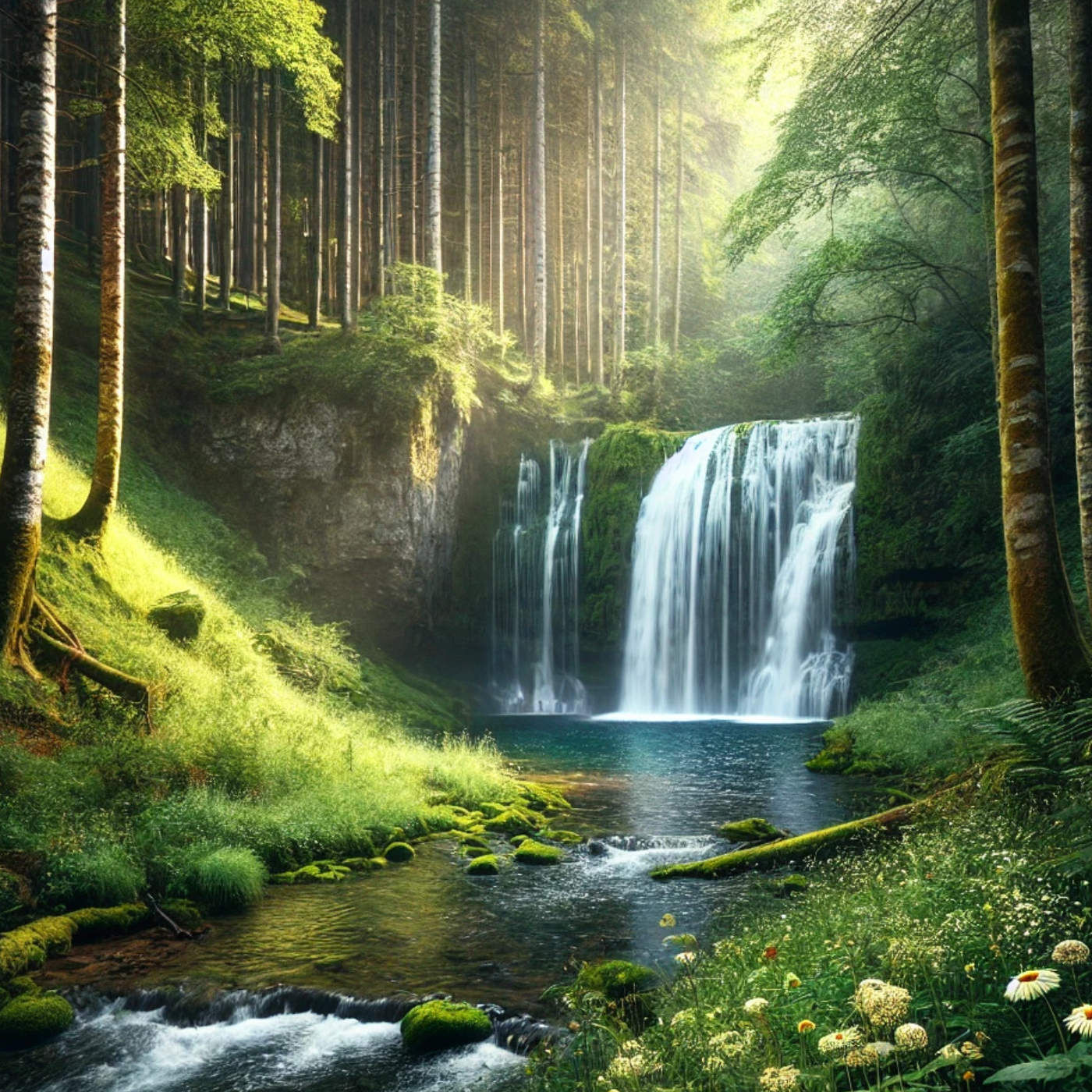 (ohne Musik) So, 29.03. Entspannt einschlafen - Am Wasserfall der Klarheit