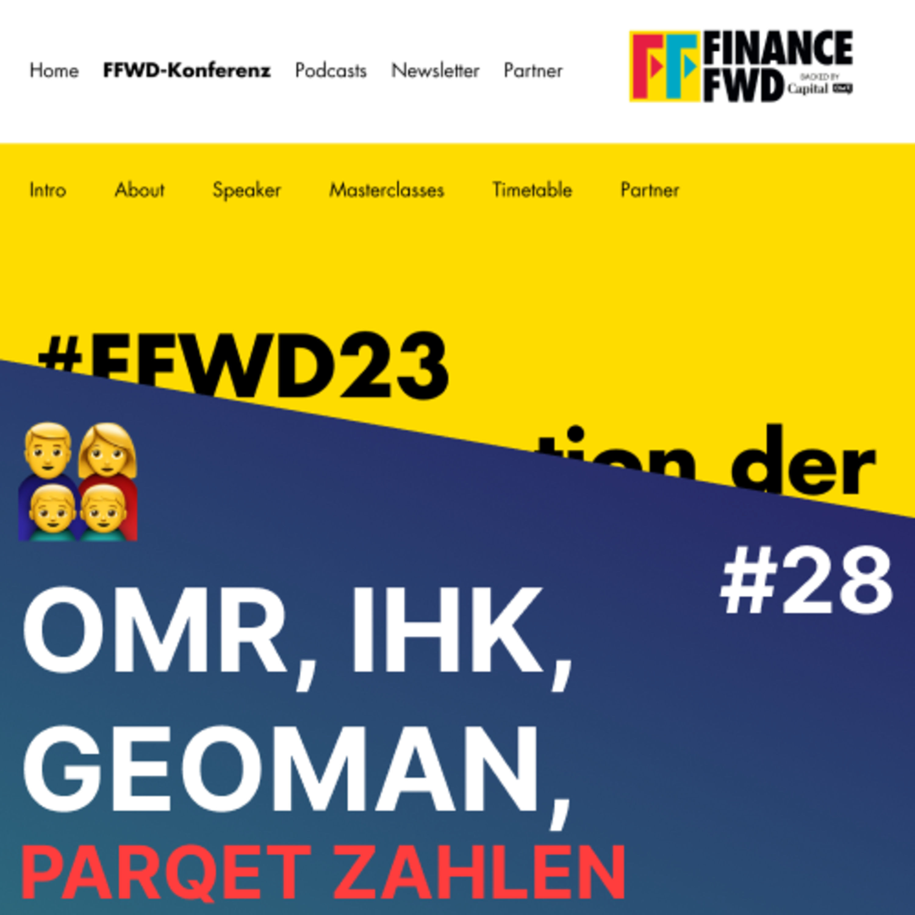 🗣️ OMR/FFWD 👎 IHK 🗺️ Geoman 📈 Parqet zahlen 1️⃣ 1ster Kunde ohne Audience 👨‍💻 Dev FOMO | Flg 28