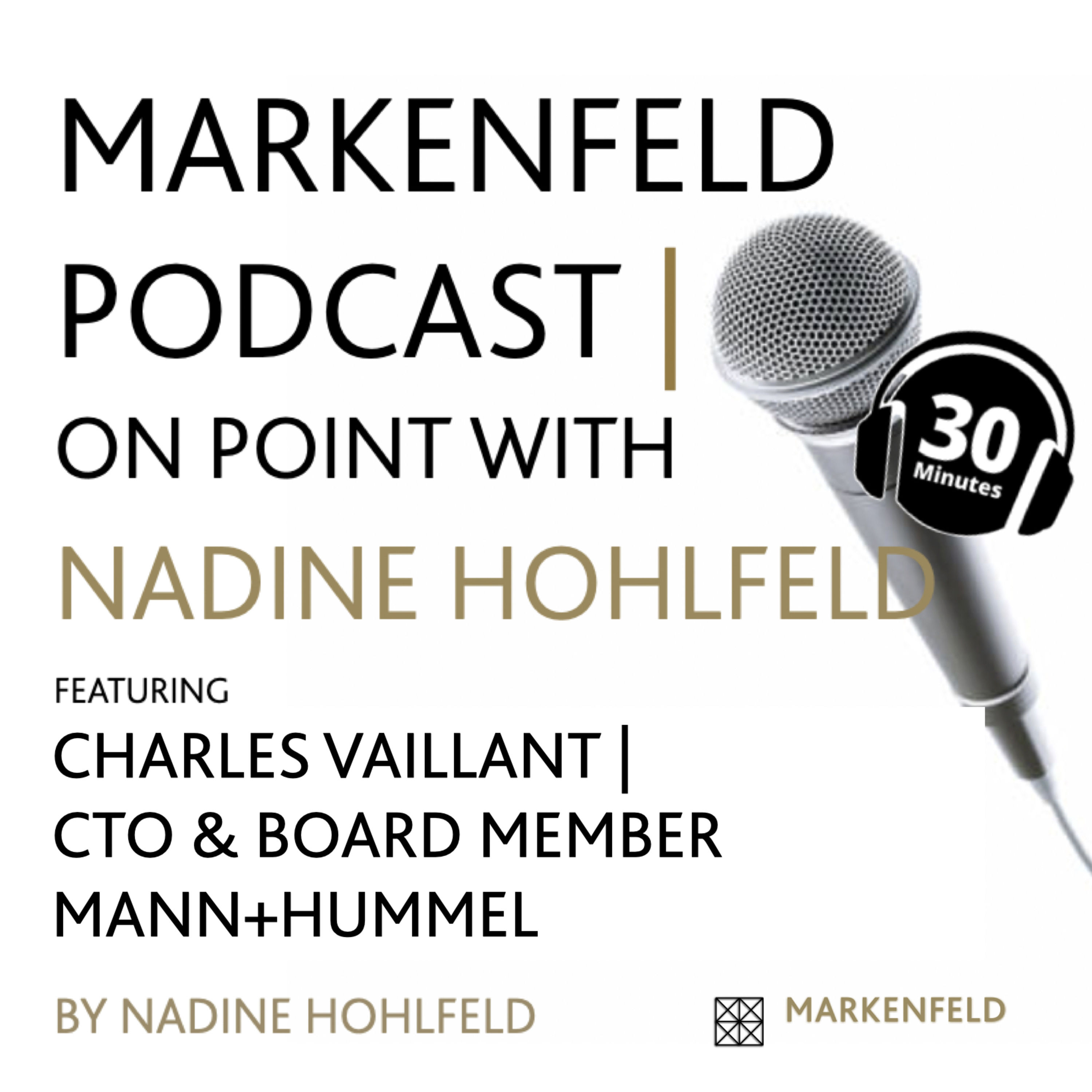 ON POINT with CHARLES VAILLANT (CTO & BOARD MEMBER MANN+HUMMEL)