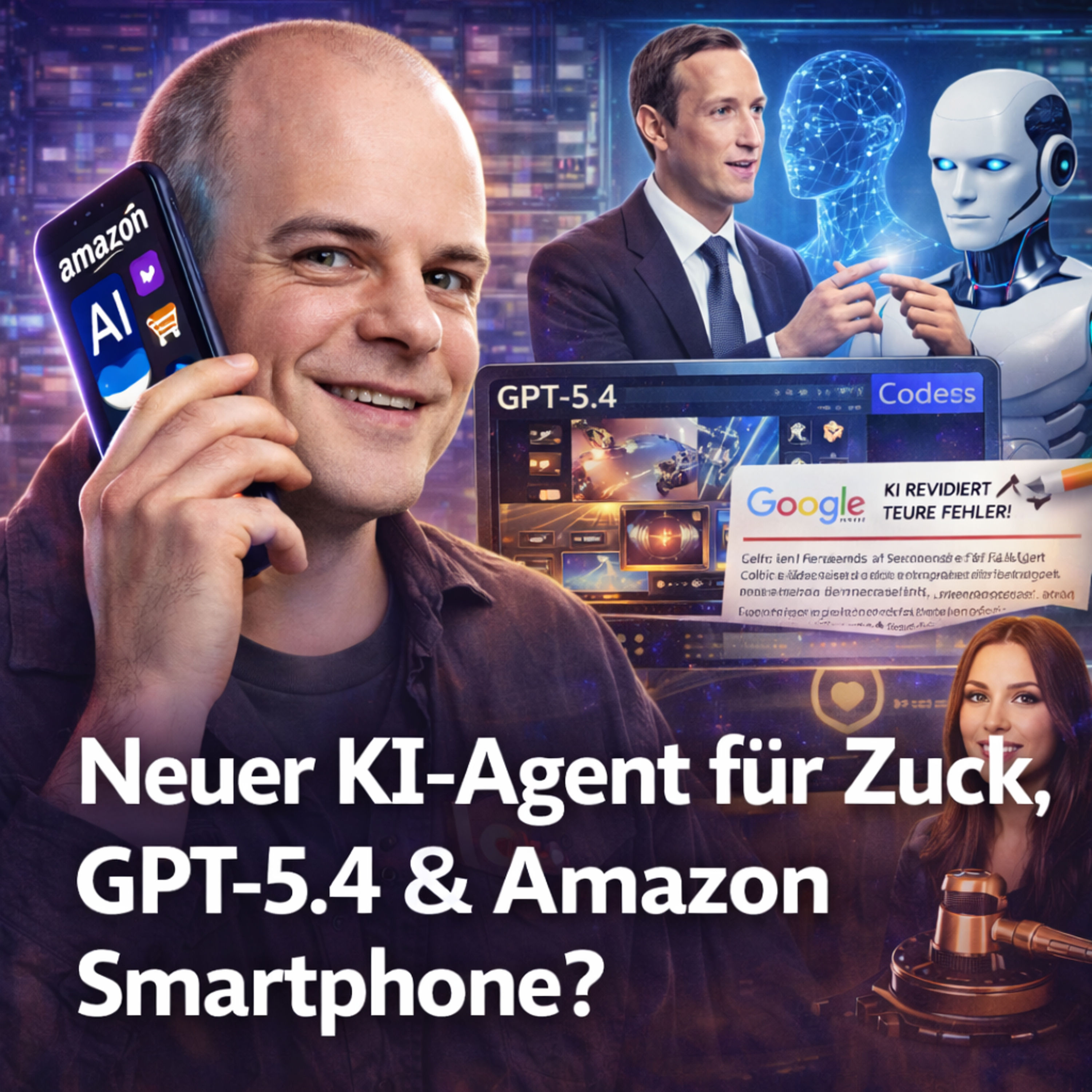OpenAI veröffentlicht ChatGPT Codex Showcase |&nbsp;Amazon plant KI Smartphone |&nbsp;Jensen Huang über Software Entwicklung in der Zukunft |&nbsp;Mark Zuckerberg bastelt KI Assistenten |&nbsp;Meta kauft Startup Dreamer