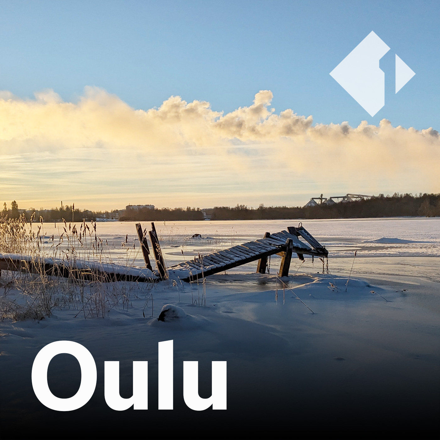 Oulu fährt im Winter Rad
