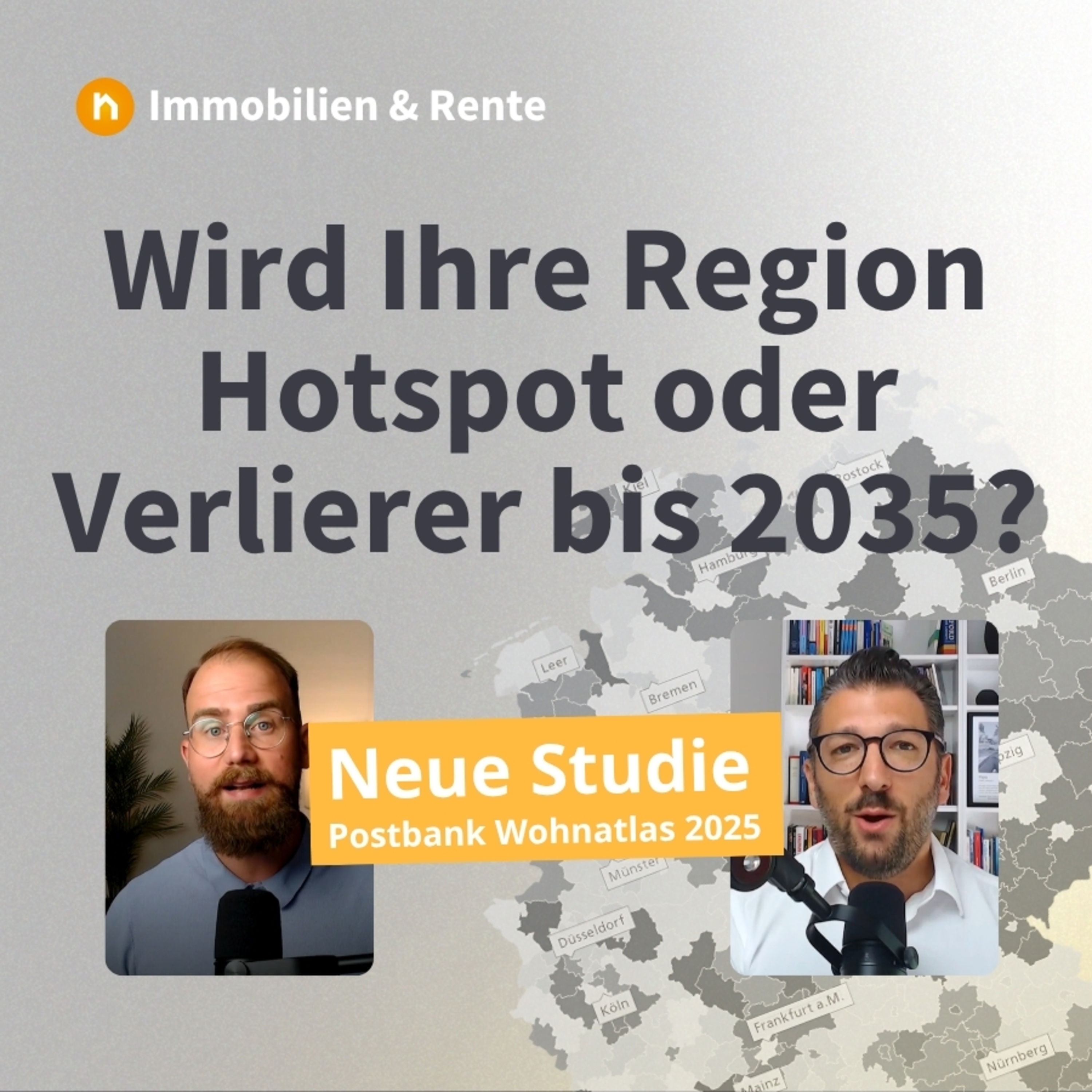 Postbank Wohnatlas 2025: Immobilien-Hotspots bis 2035