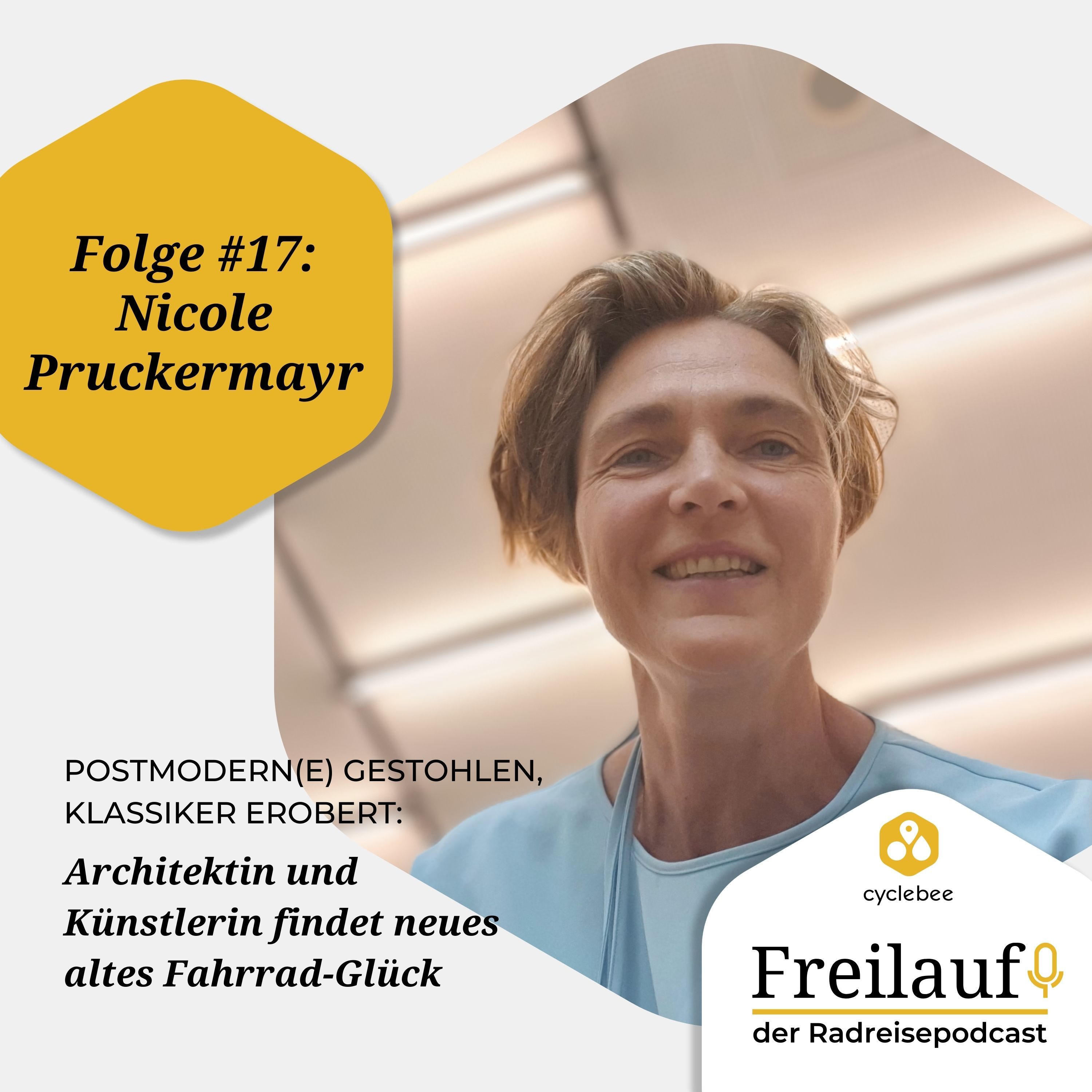 Postmodern(e) gestohlen, Klassiker erobert: Architektin und Künstlerin Nicole Pruckermayr findet neues altes Fahrrad-Glück