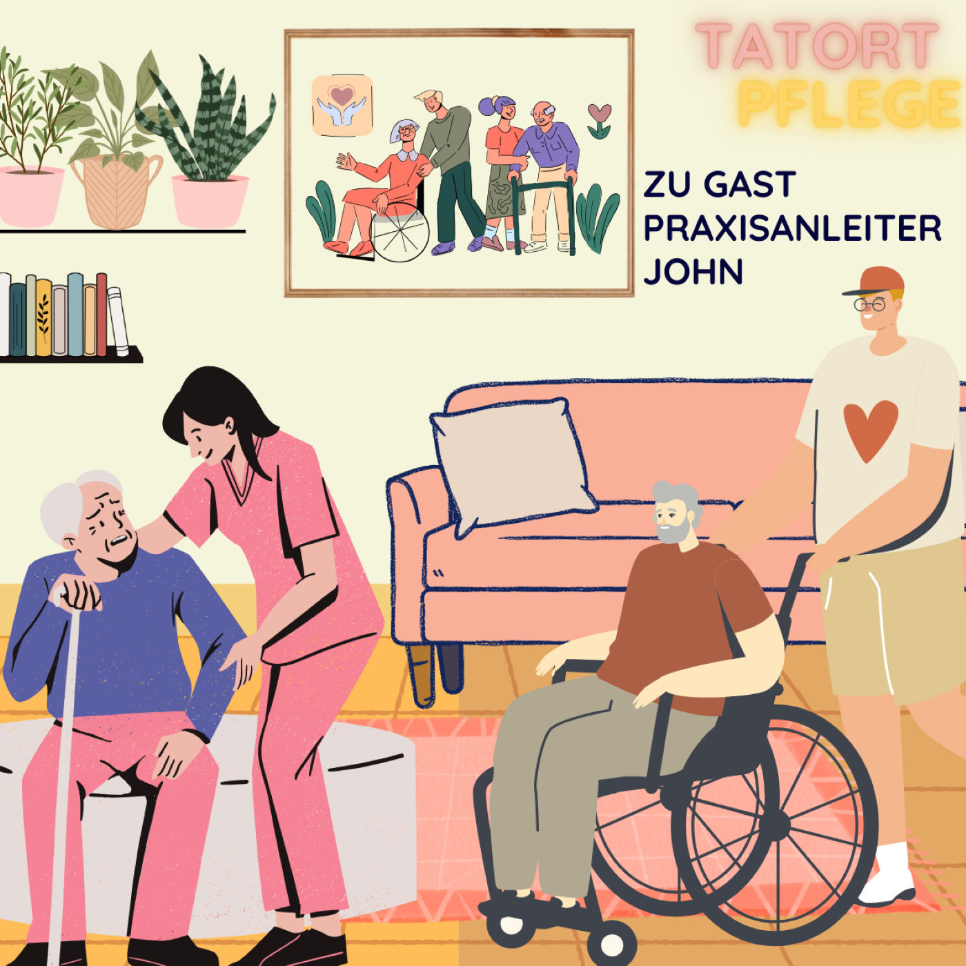 Praxisanleiter John berichtet über die Altenpflege