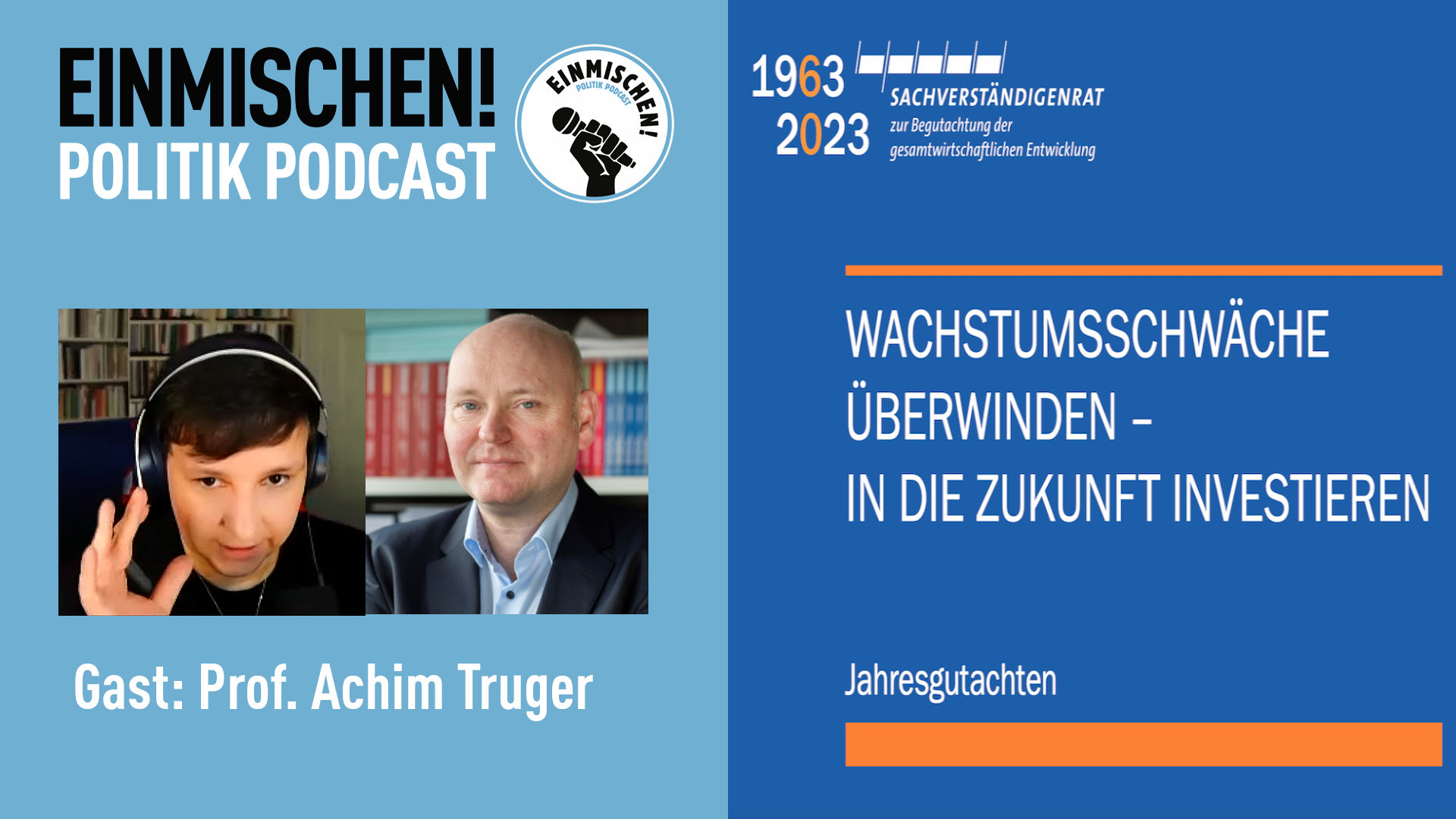 Prof. Achim Truger, das Jahresgutachten, die Schuldenbremse und ich