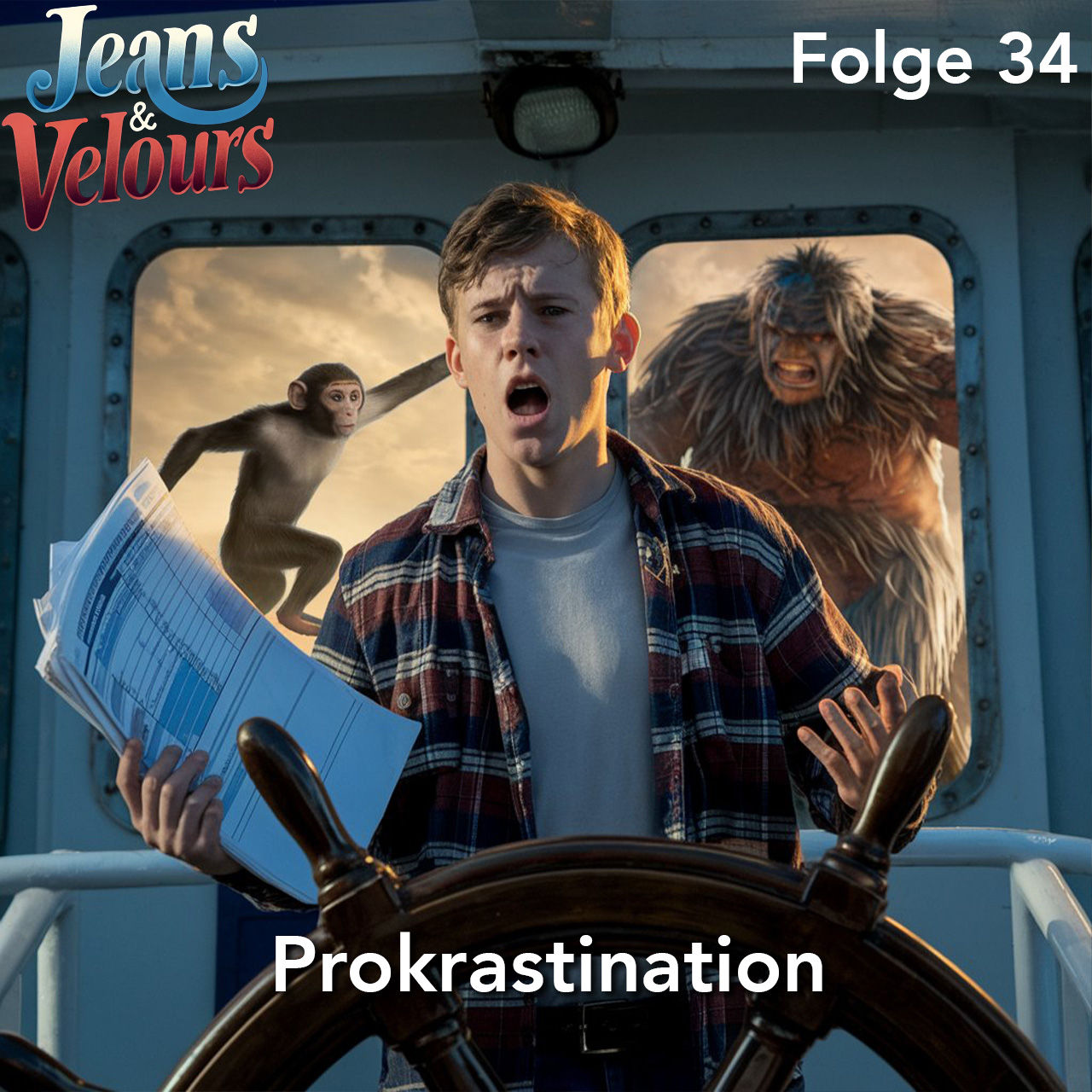 Prokrastination: Die Kunst des Wartens auf das Panic Monster 🙈👹 | Jeans & Velours | Podcast